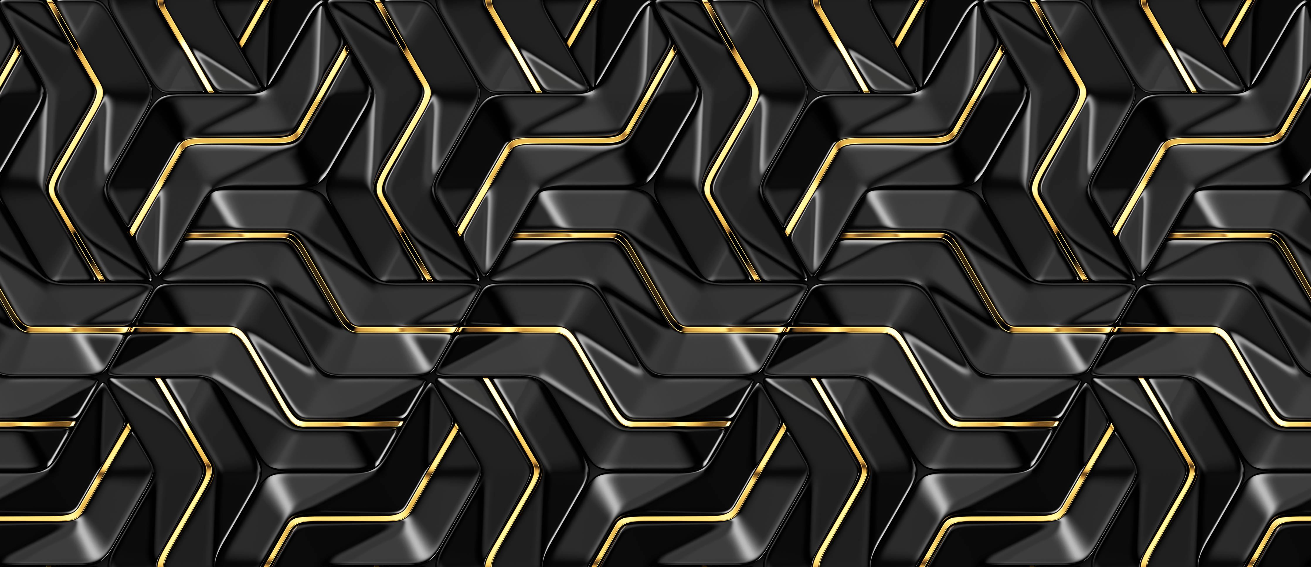 Wandverkleidung Wohnzimmer-Moderne Wandtextur - schwarz-gold