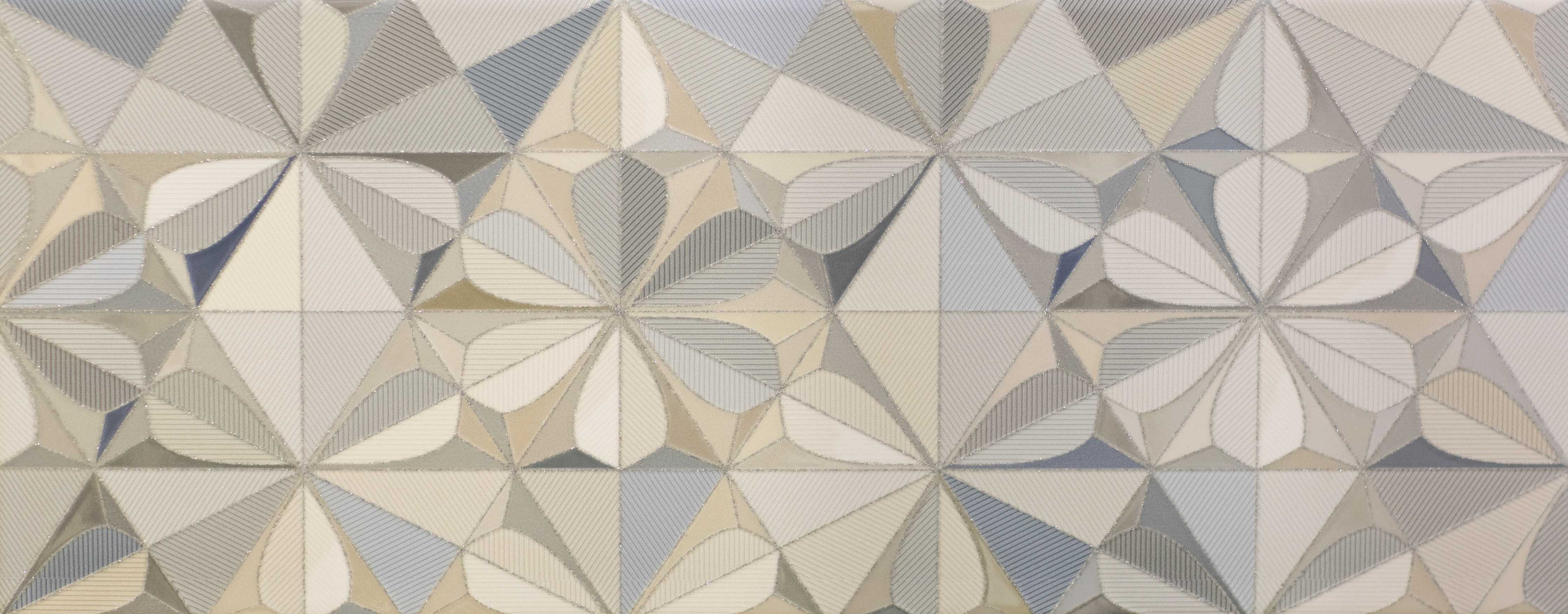 Wandverkleidung Wohnzimmer-Moderne geometrische Fliesen in neutralen Tönen