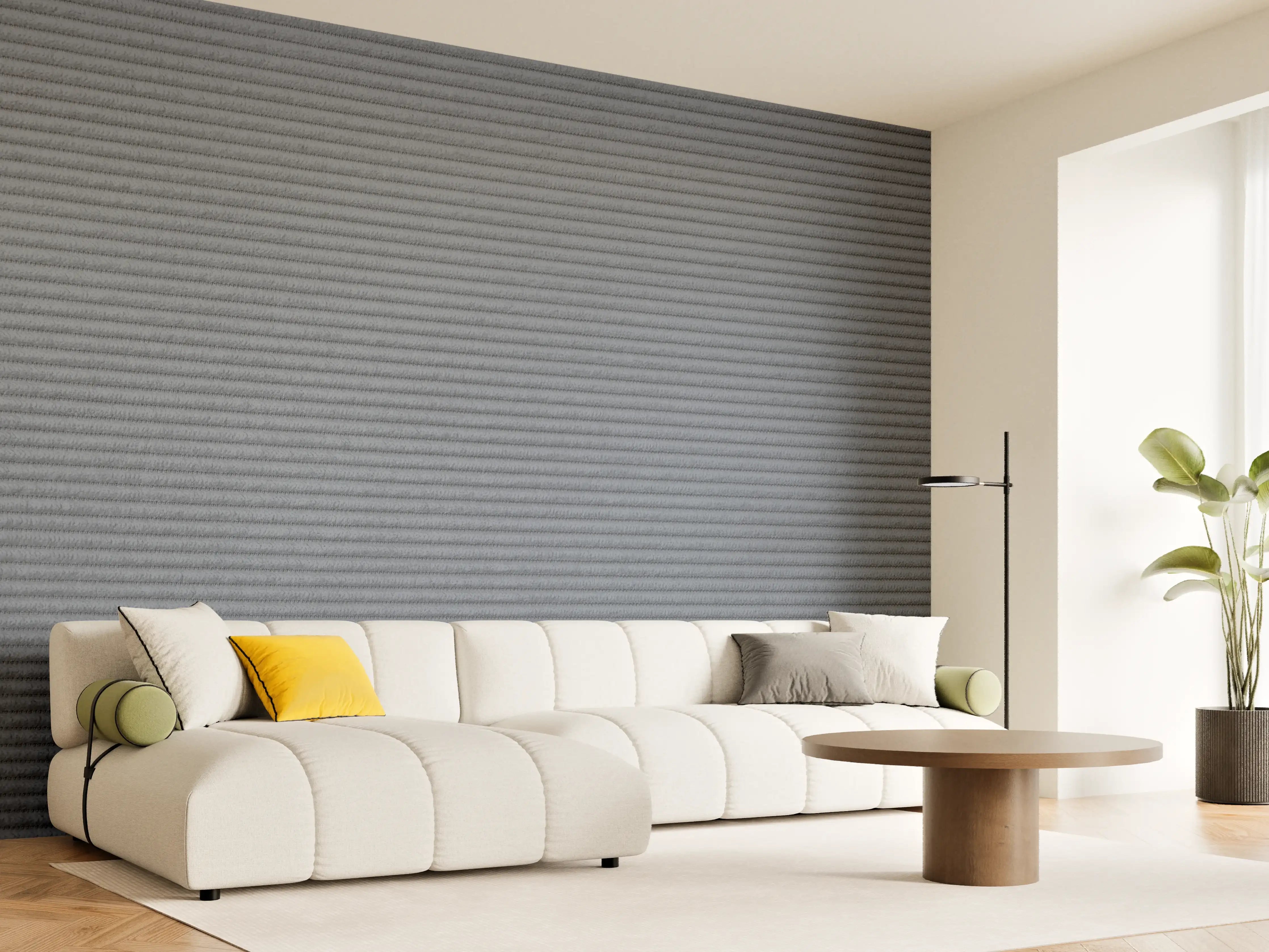 Wandverkleidung Wohnzimmer - Moderne graue Textur