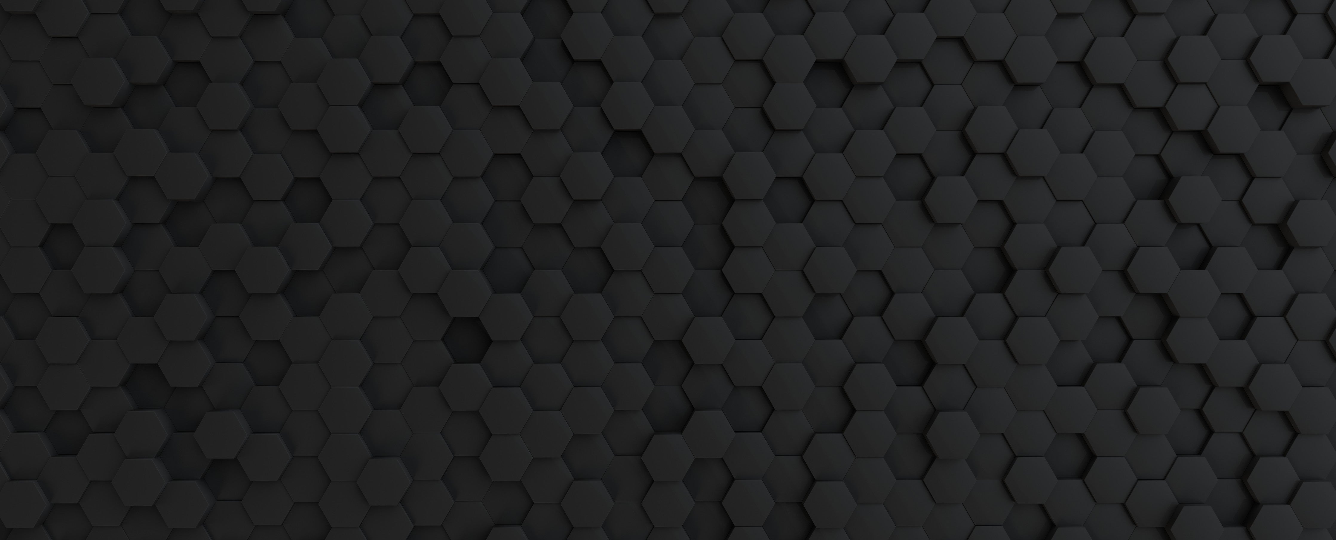 Wandverkleidung Wohnzimmer-Moderne schwarze Hexagon-Fliesen