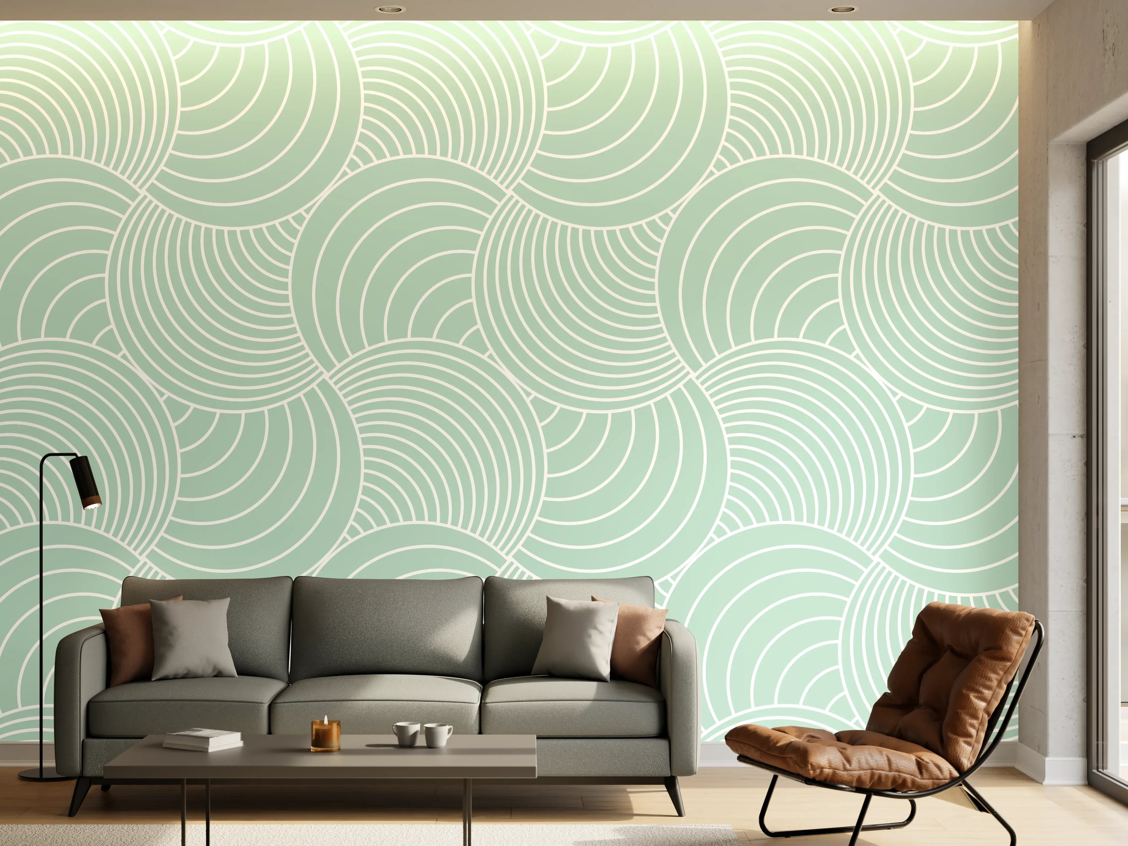 Wandverkleidung Wohnzimmer - Moderne, dezente Musterdesign Wandtapete
