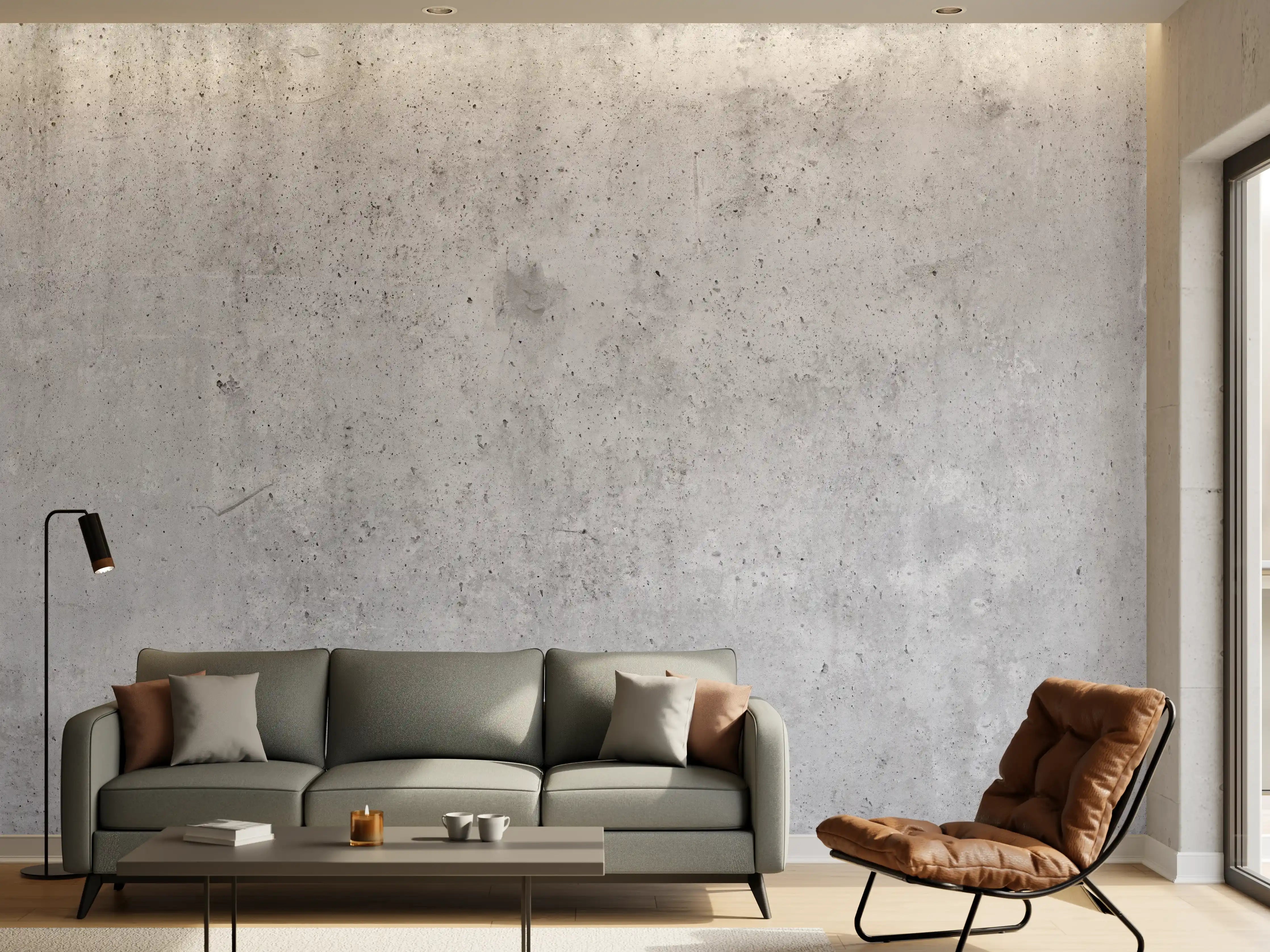 Wandverkleidung Wohnzimmer - Moderner Betonwand-Look