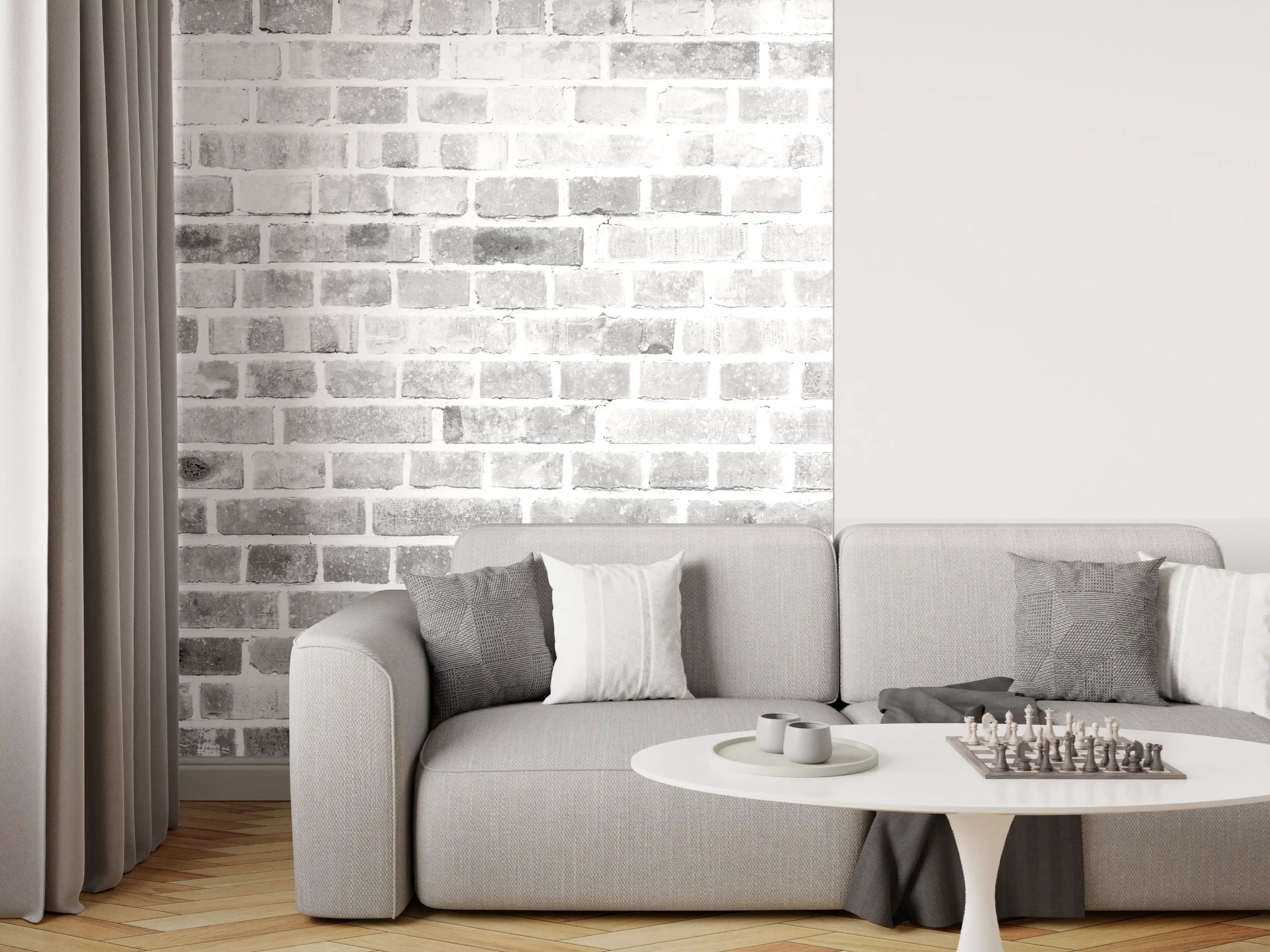 Wandverkleidung Wohnzimmer - Moderner Ziegelsteinwand-Hintergrund