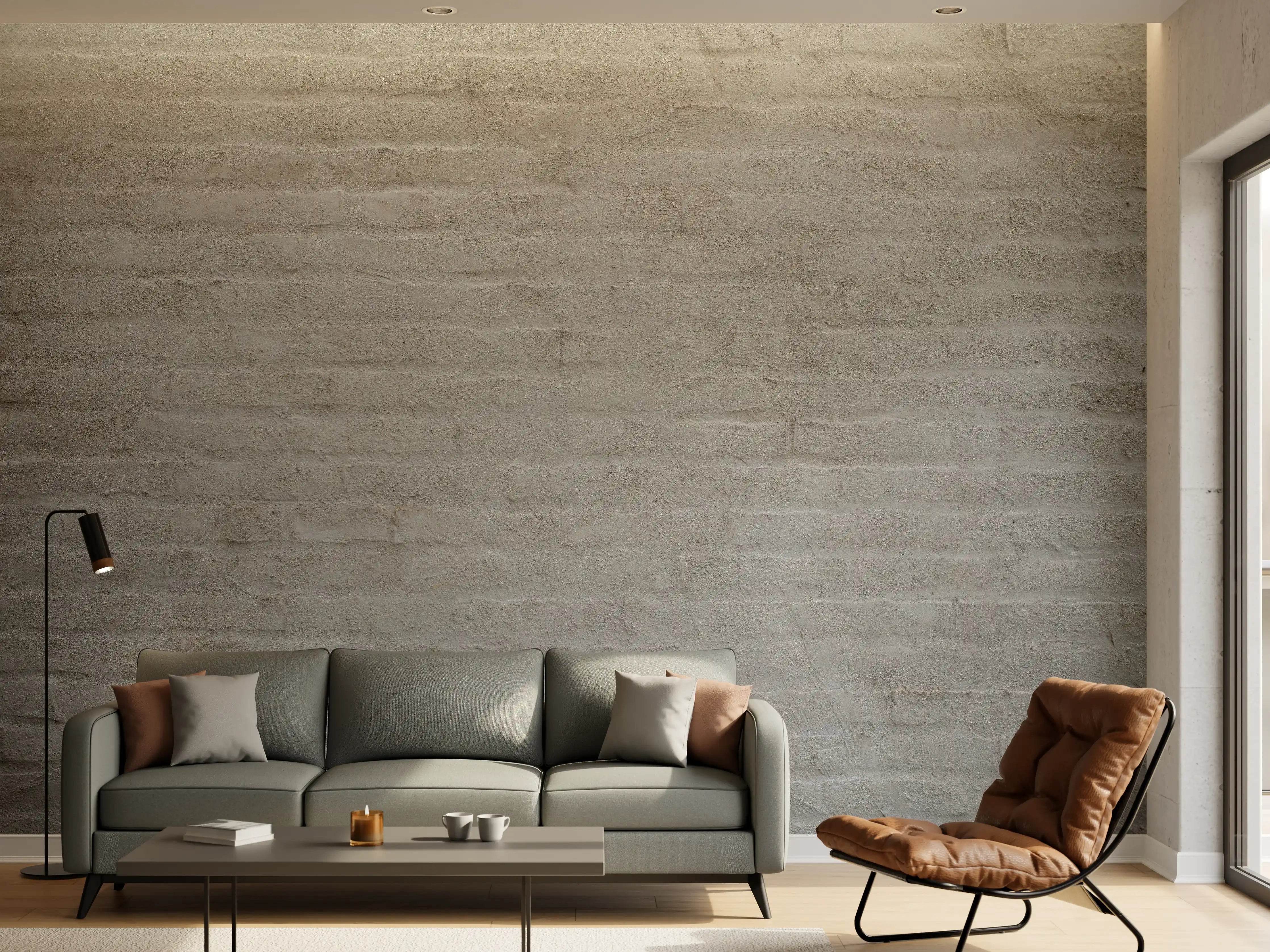 Wandverkleidung Wohnzimmer - Moderner grauer Ziegelsteinwand-Hintergrund