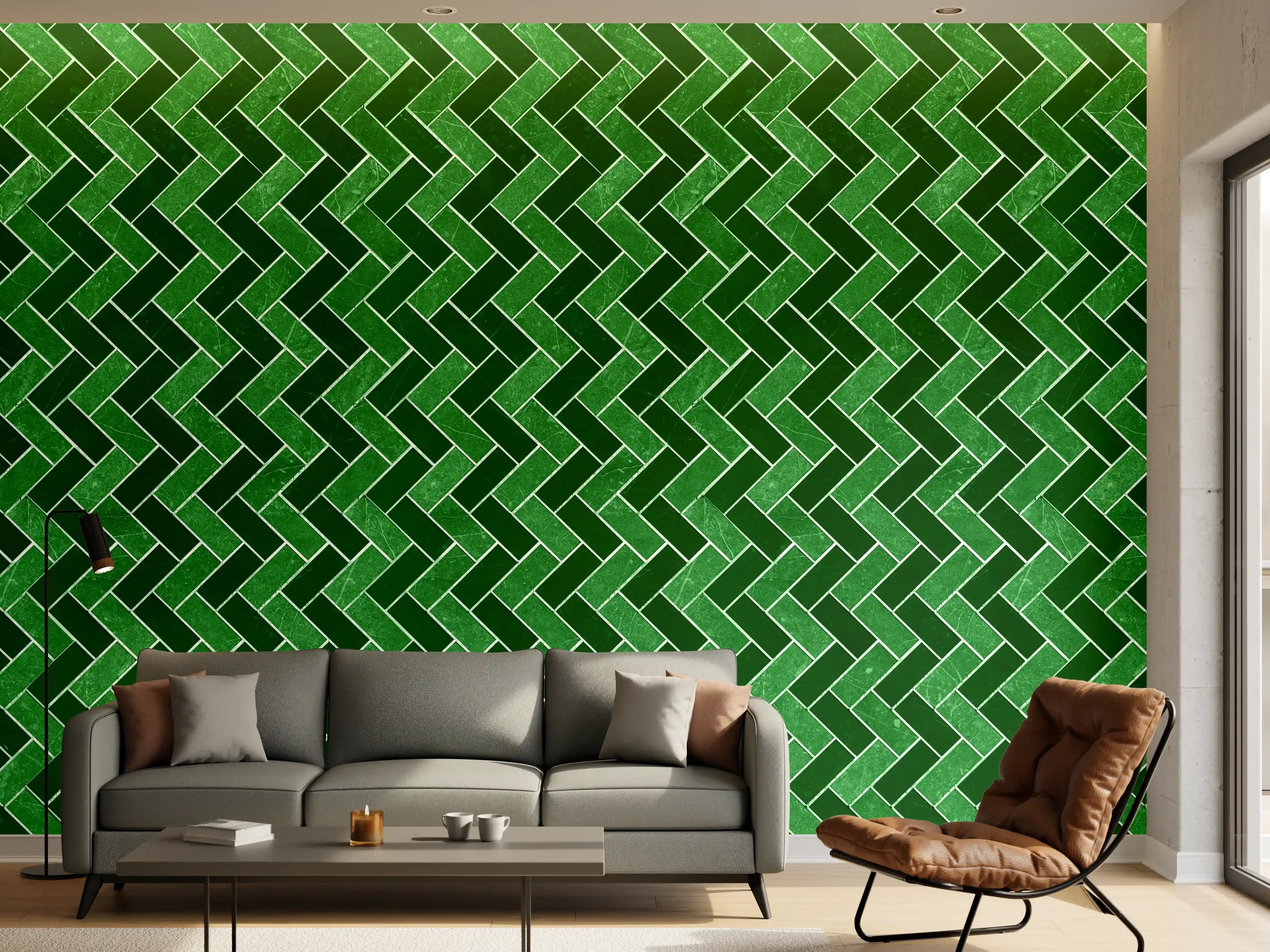 Wandverkleidung Wohnzimmer - Mosaik Textur - Fliesen