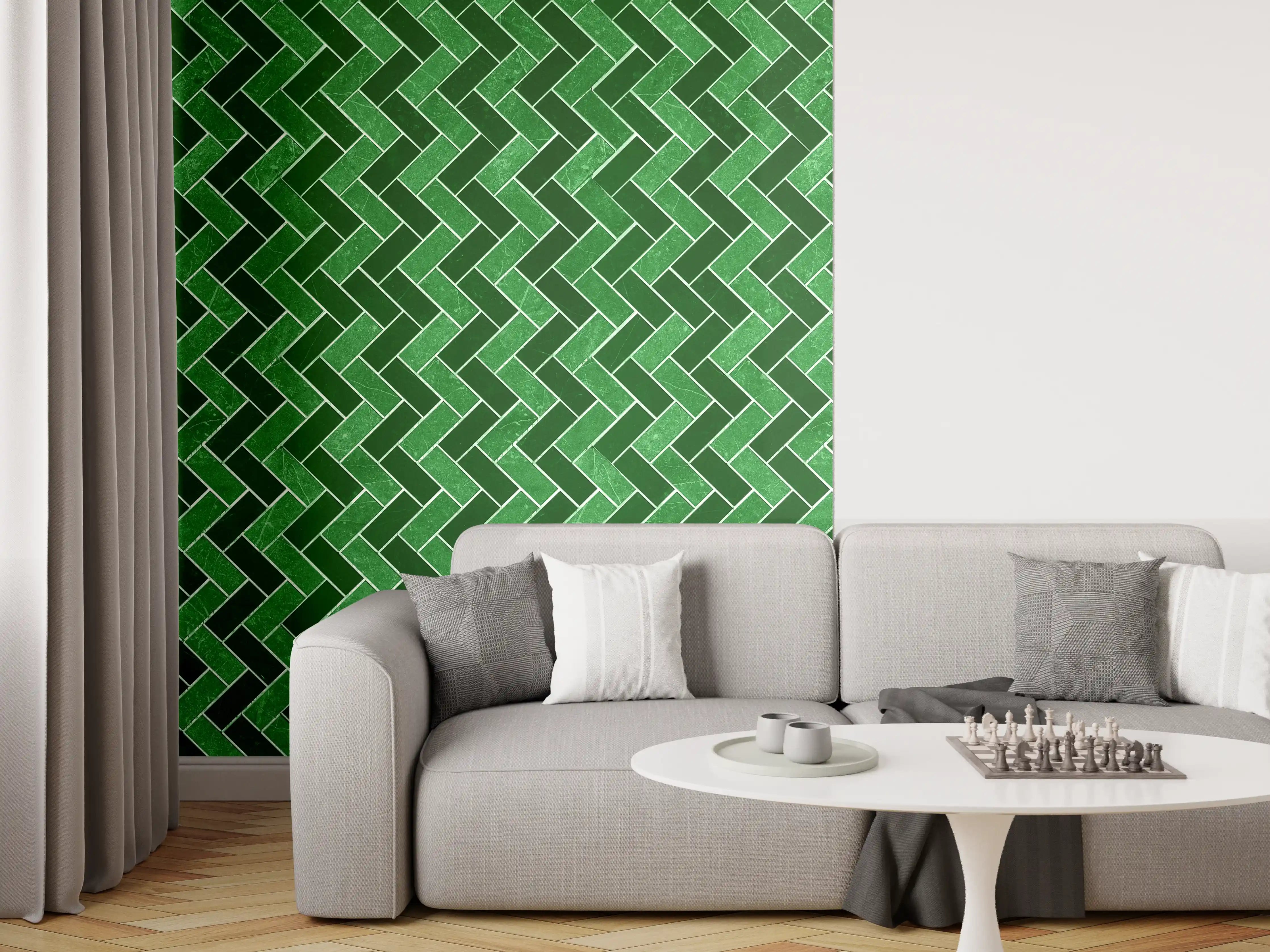 Wandverkleidung Wohnzimmer - Mosaik Textur - Fliesen