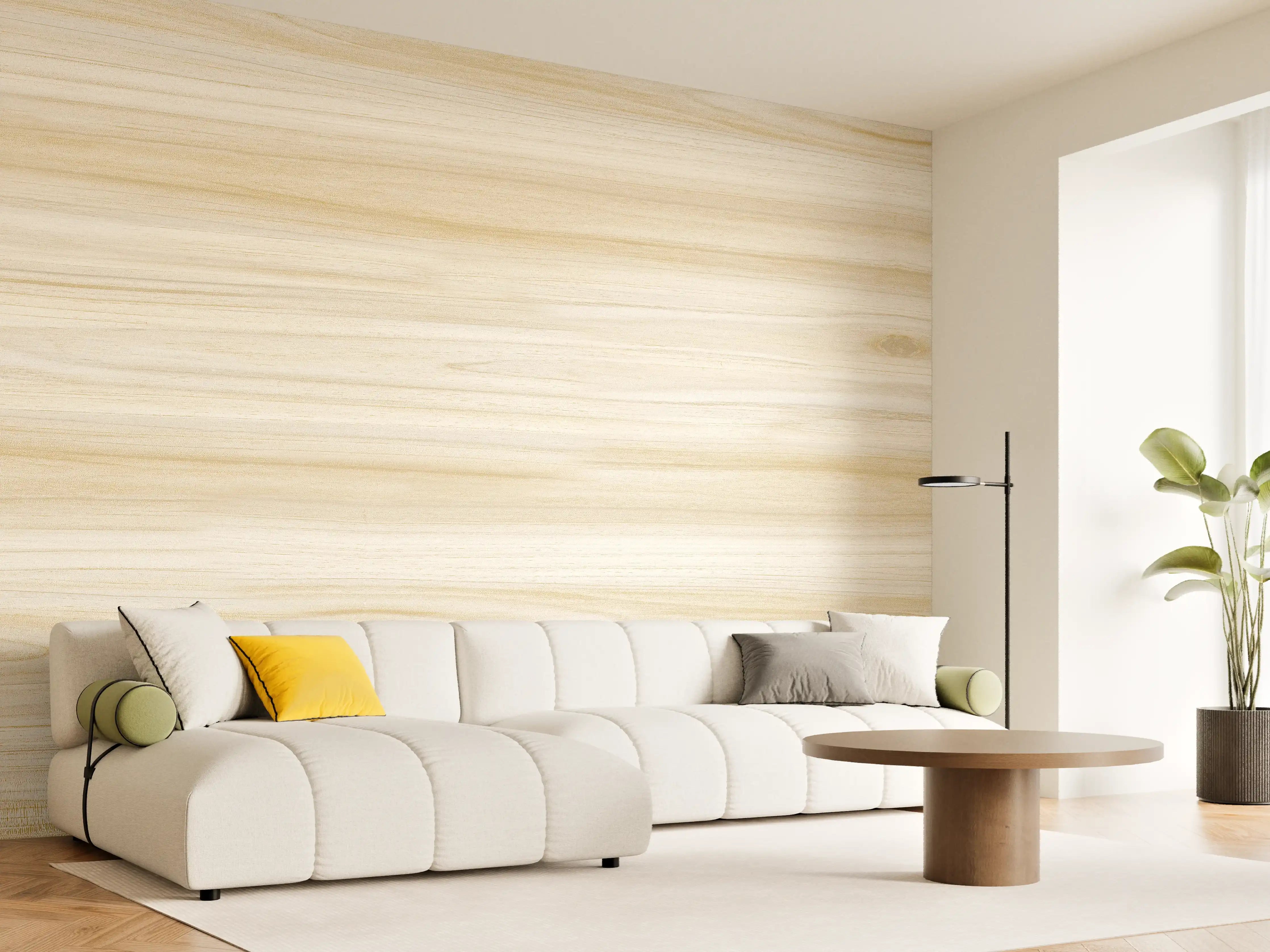 Wandverkleidung Wohnzimmer - Natürliche Holztextur