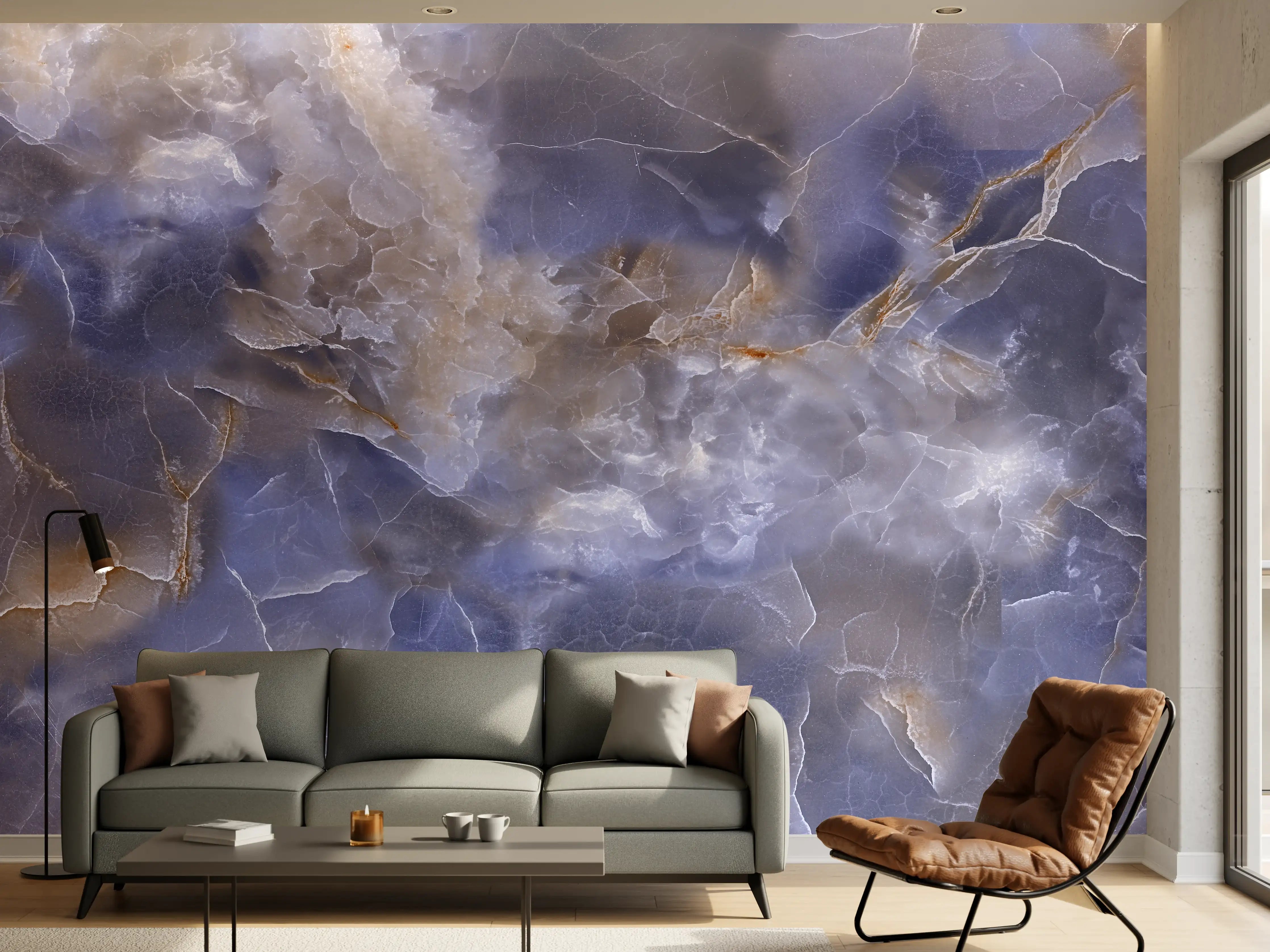 Wandverkleidung Wohnzimmer - Natürlicher Onyx-Marmor