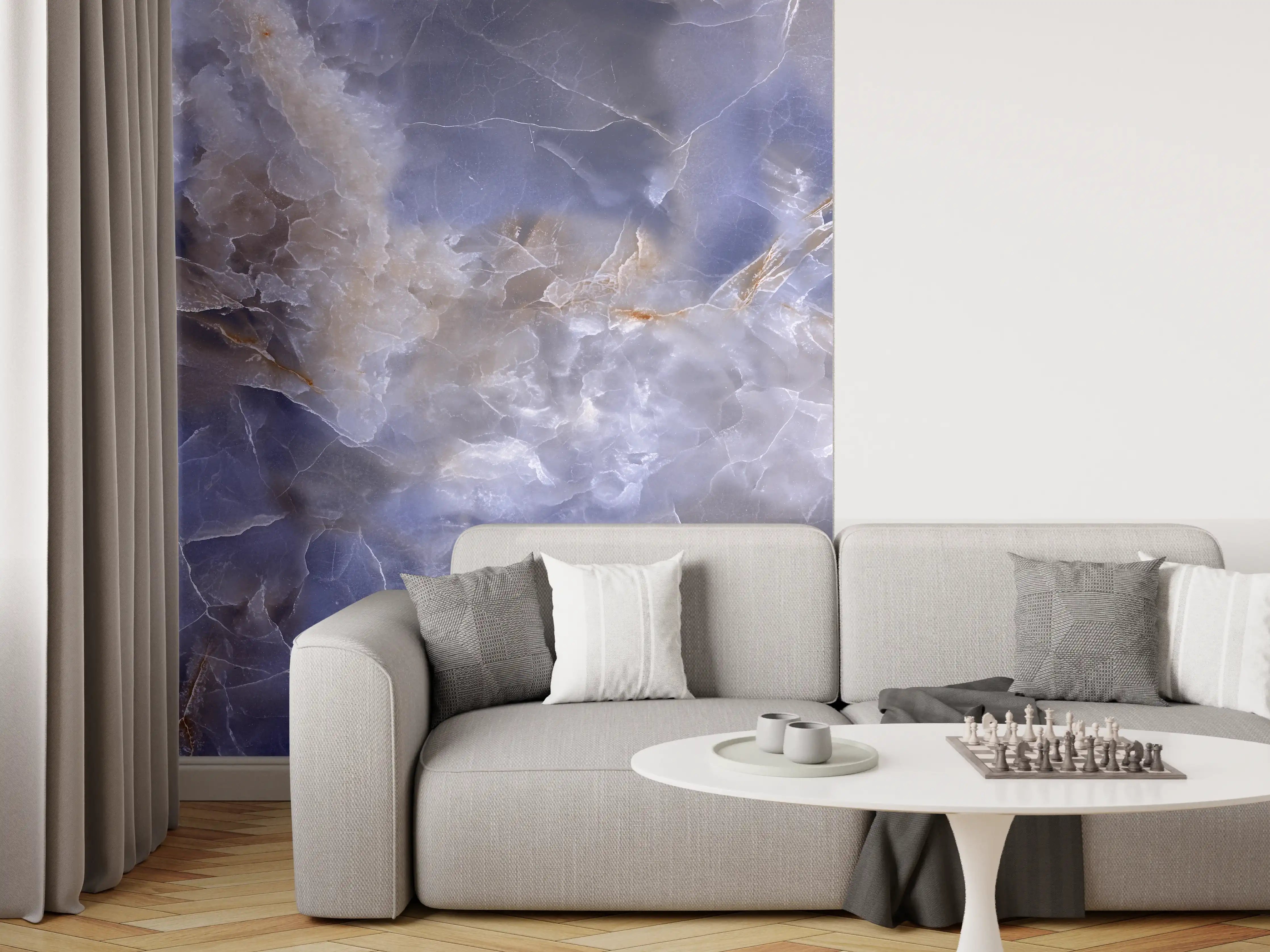 Wandverkleidung Wohnzimmer - Natürlicher Onyx-Marmor