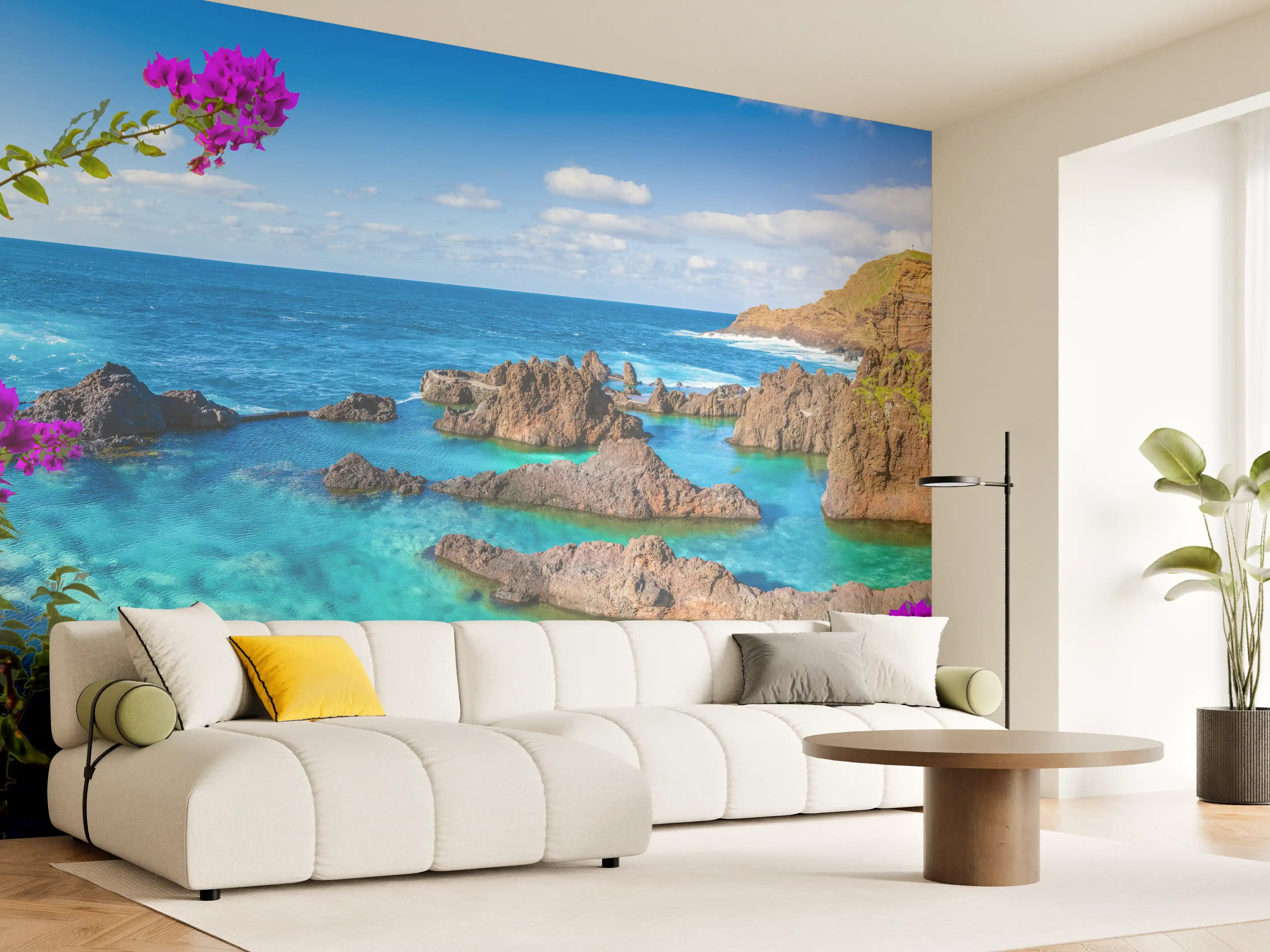 Wandverkleidung Wohnzimmer - Naturpool in Porto Moniz