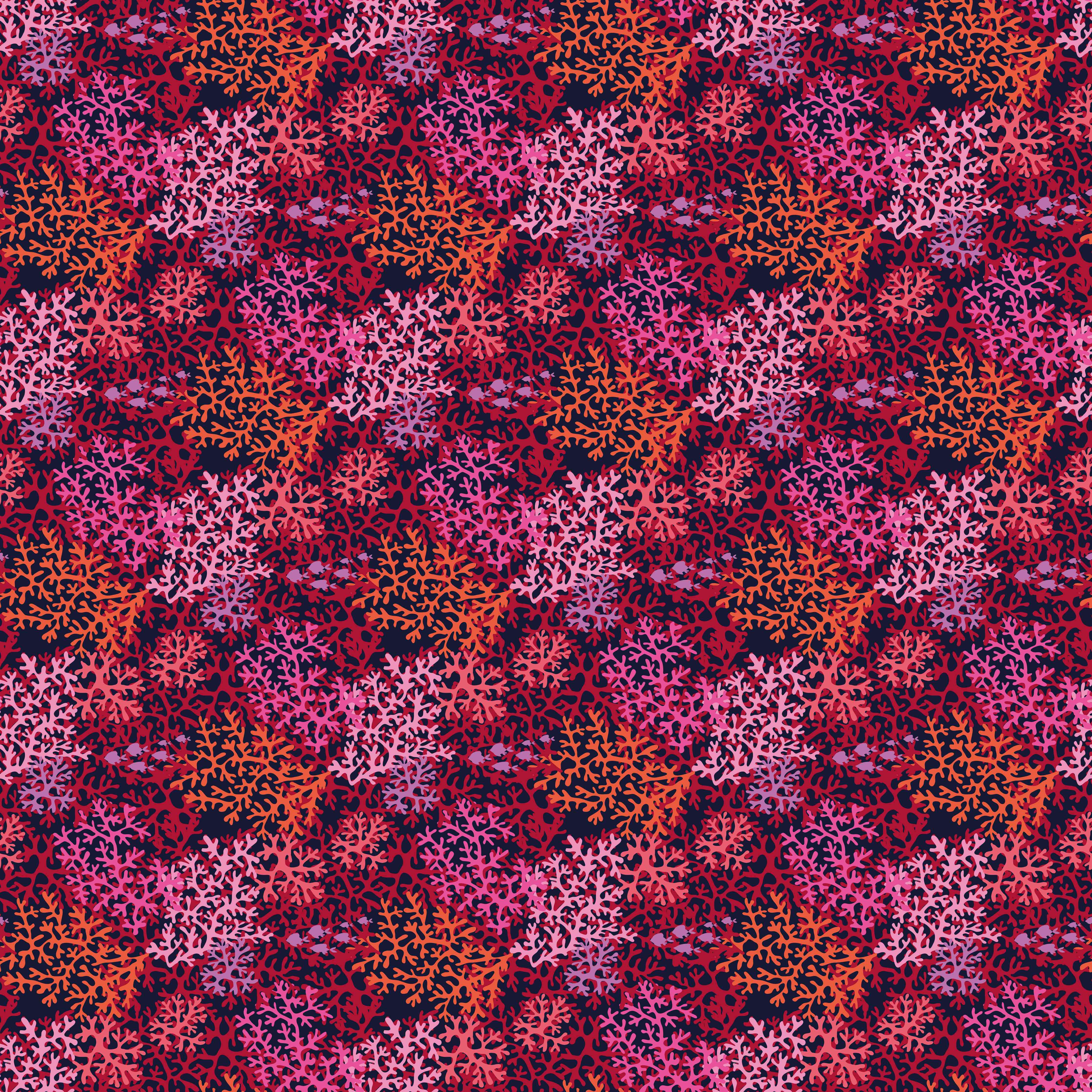 Wandverkleidung Wohnzimmer-Neon-Korallen Pink Muster