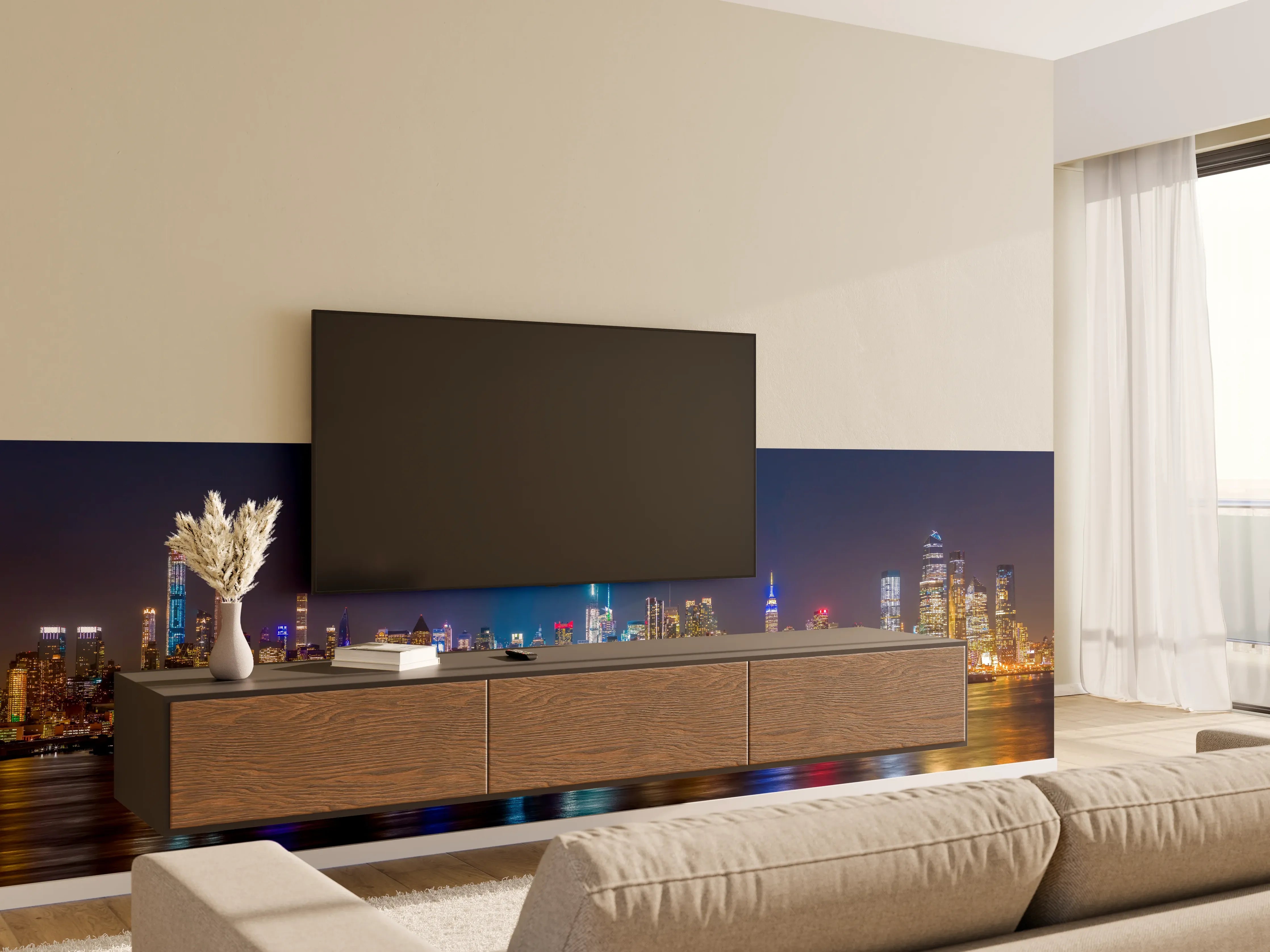 Wandverkleidung Wohnzimmer - New York City Manhattan Midtown 2