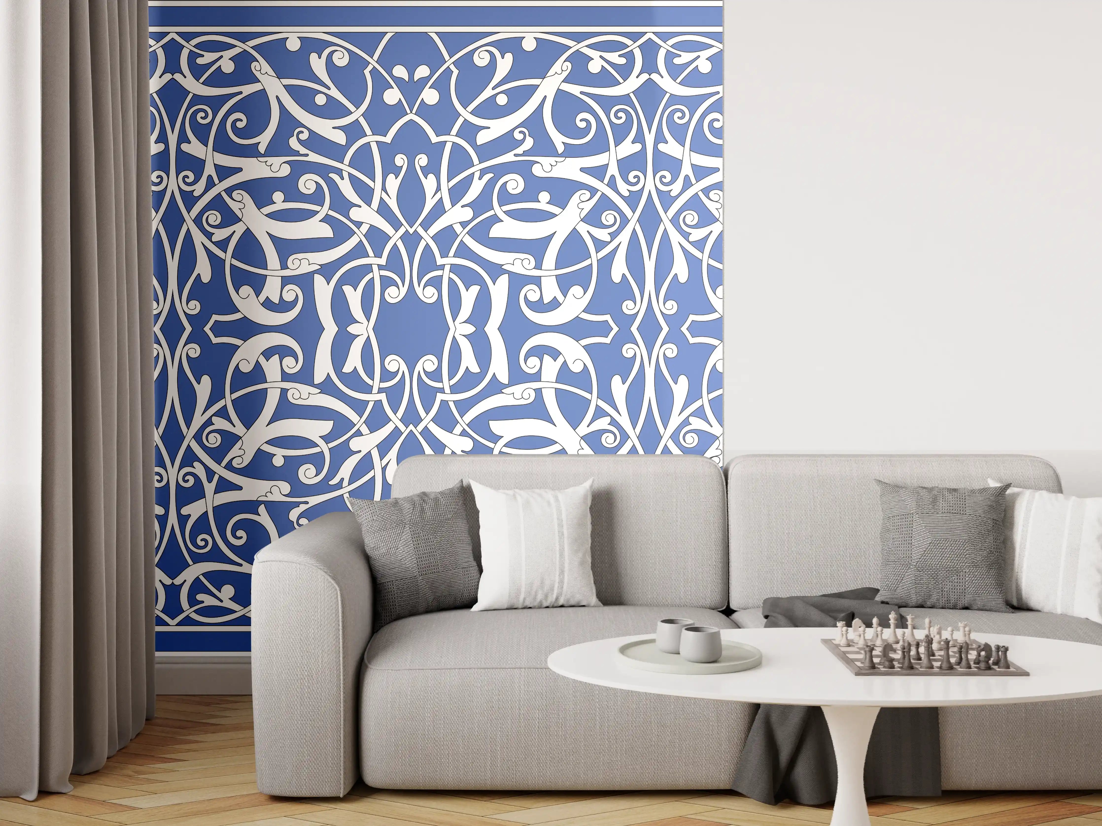 Wandverkleidung Wohnzimmer - Orientalische Fliesen 2