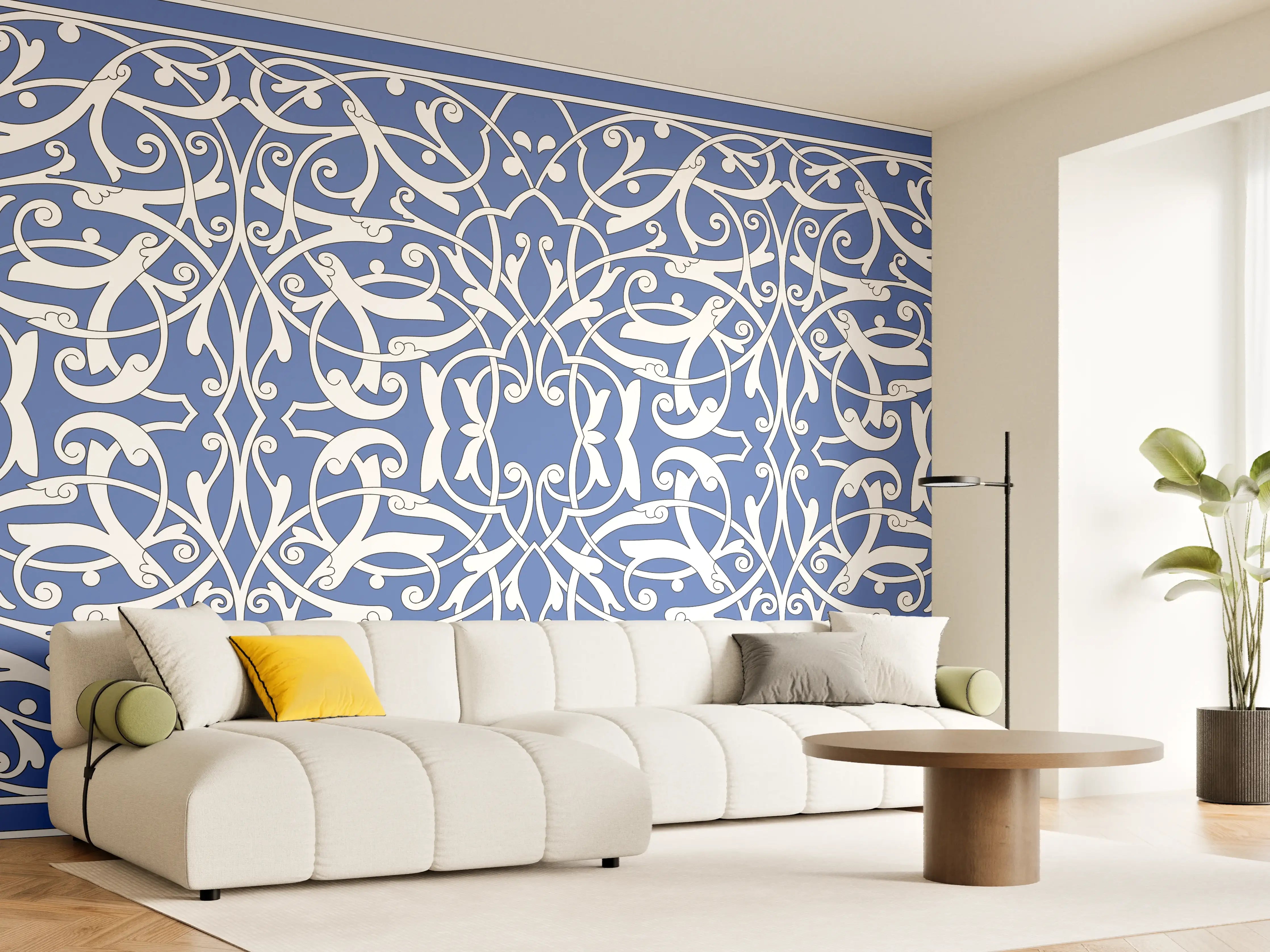 Wandverkleidung Wohnzimmer - Orientalische Fliesen 2