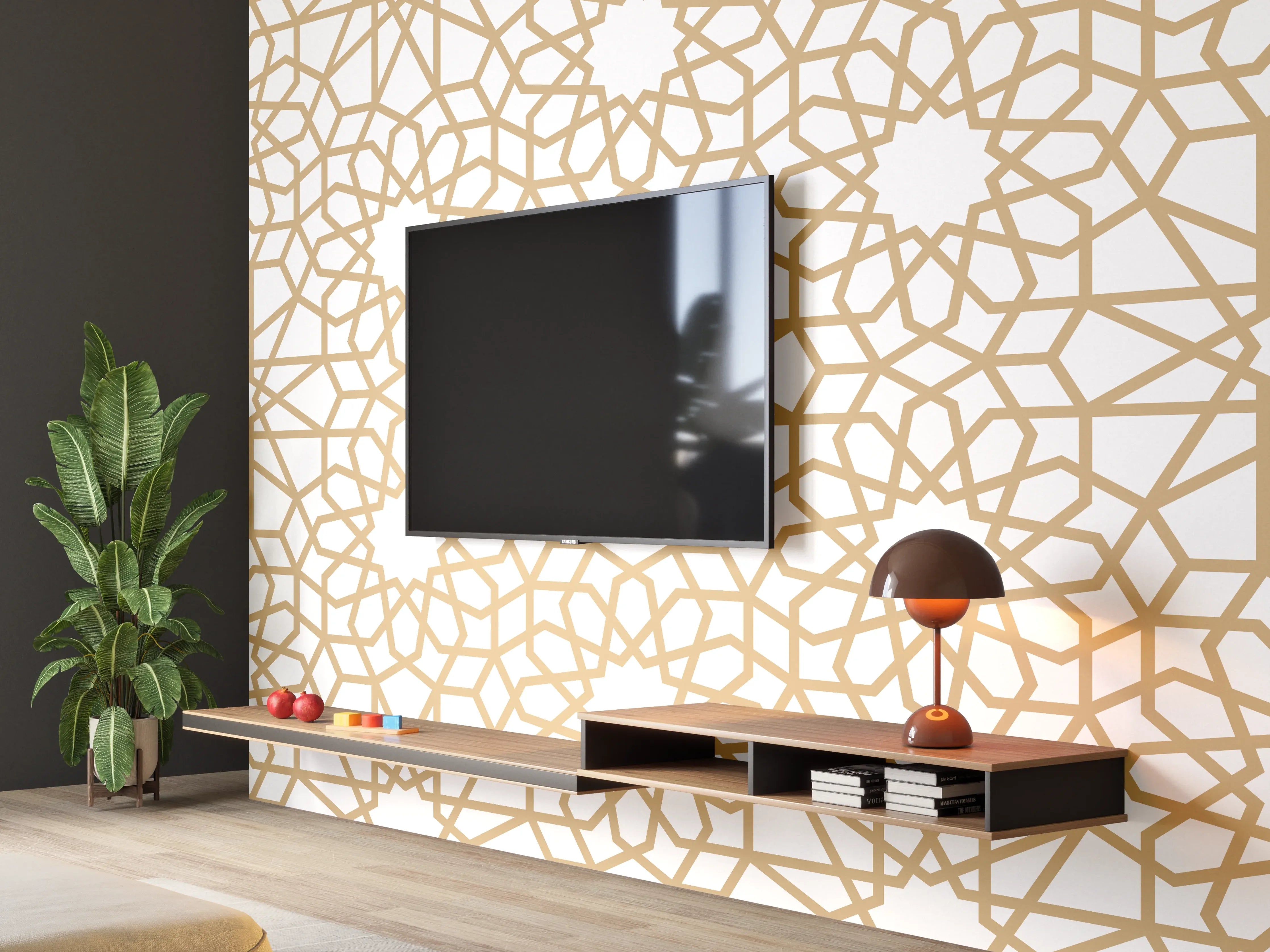 Wandverkleidung Wohnzimmer - Orientalische Muster 2