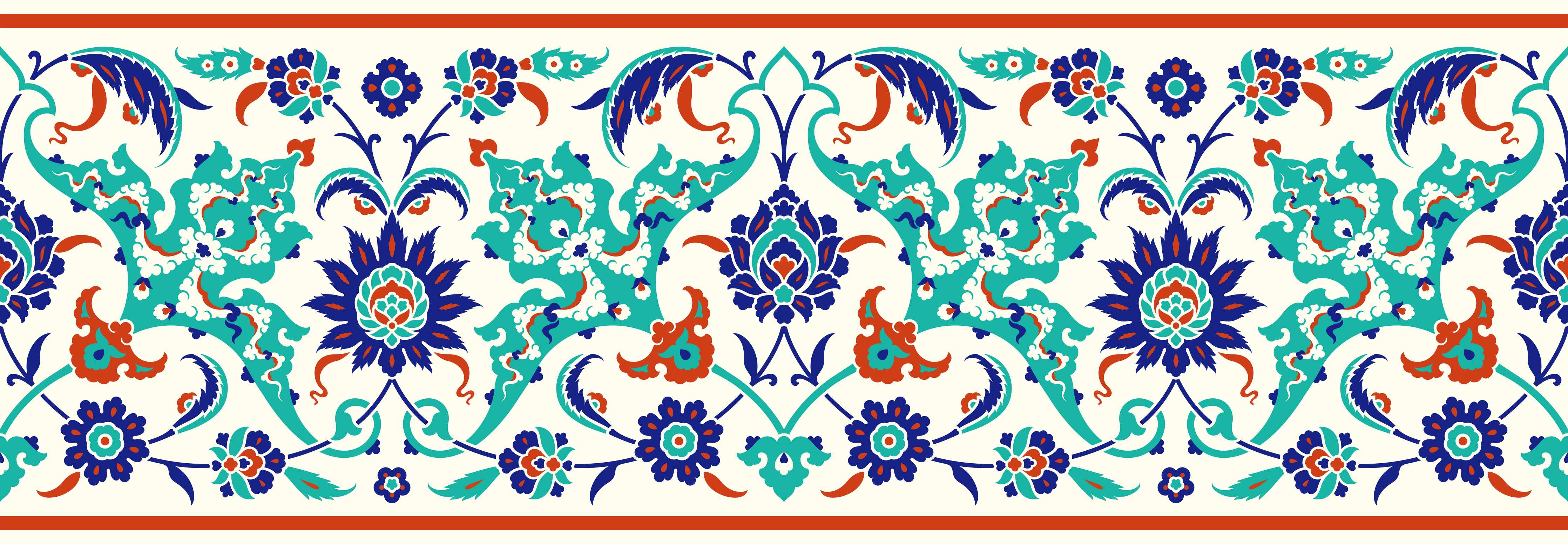 Wandverkleidung Wohnzimmer-Ornamentales Fliesen-Muster