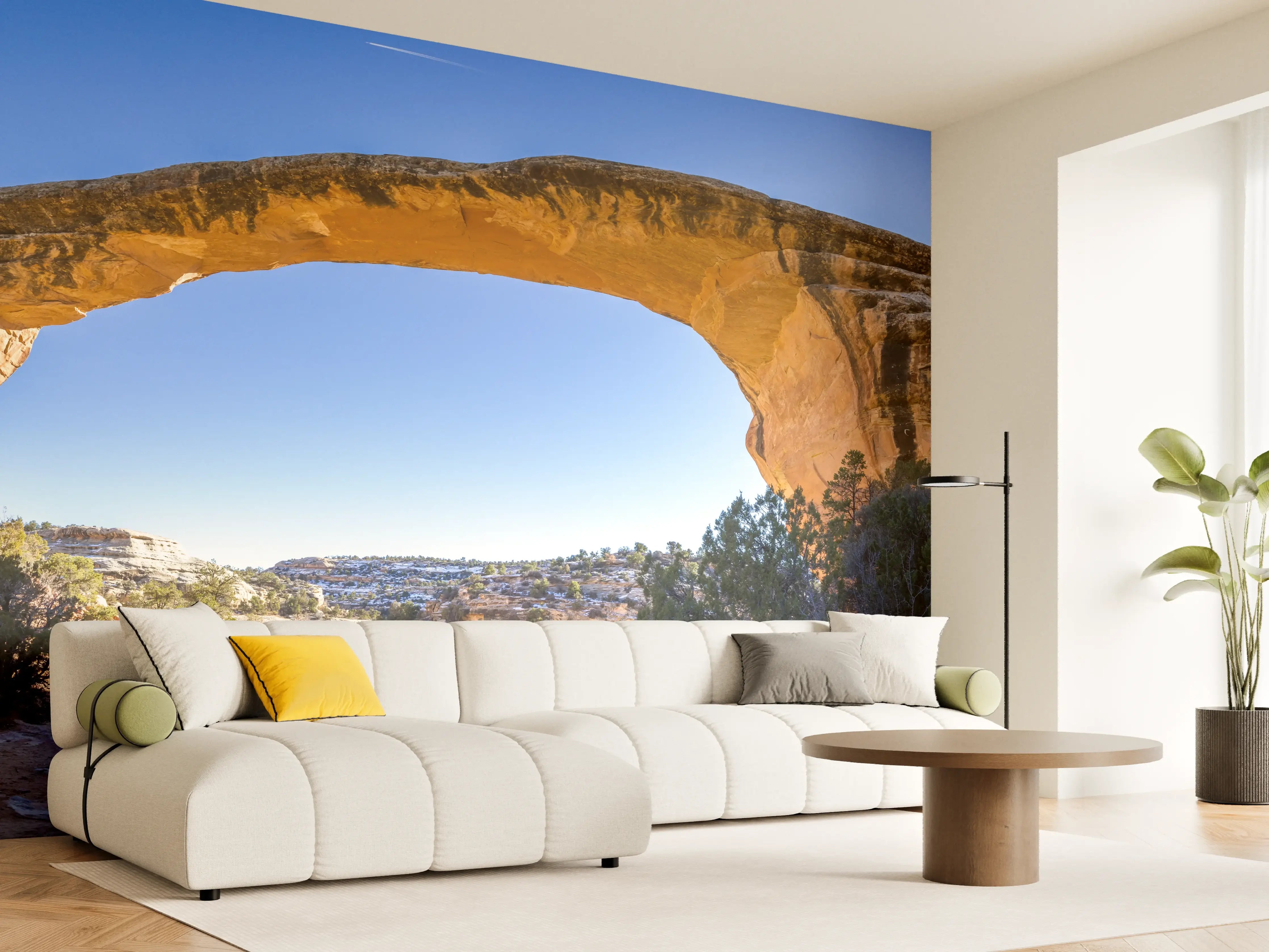 Wandverkleidung Wohnzimmer - Owachomo Naturbrücke Panorama
