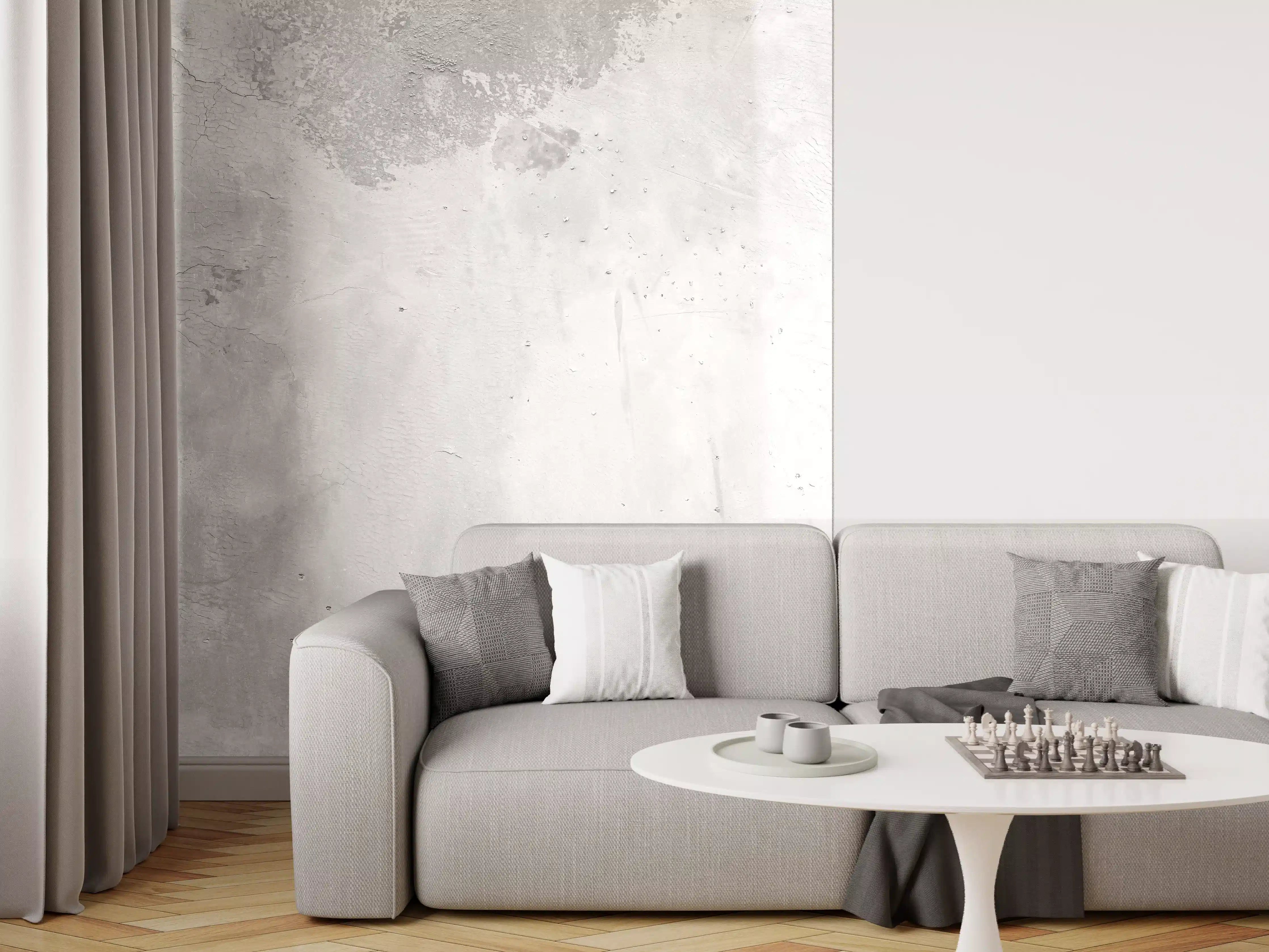 Wandverkleidung Wohnzimmer - Panorama einer alten Betonwand