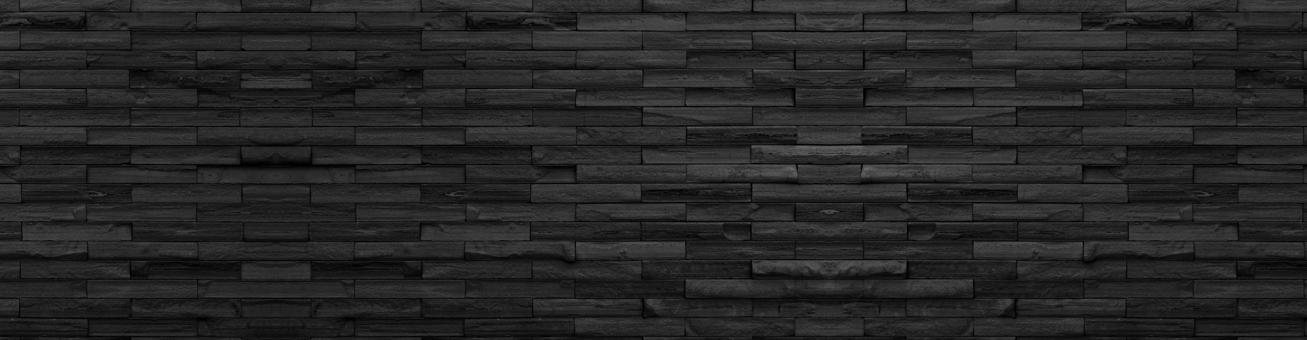 Wandverkleidung Wohnzimmer-Panorama von schwarze Backsteinmauer