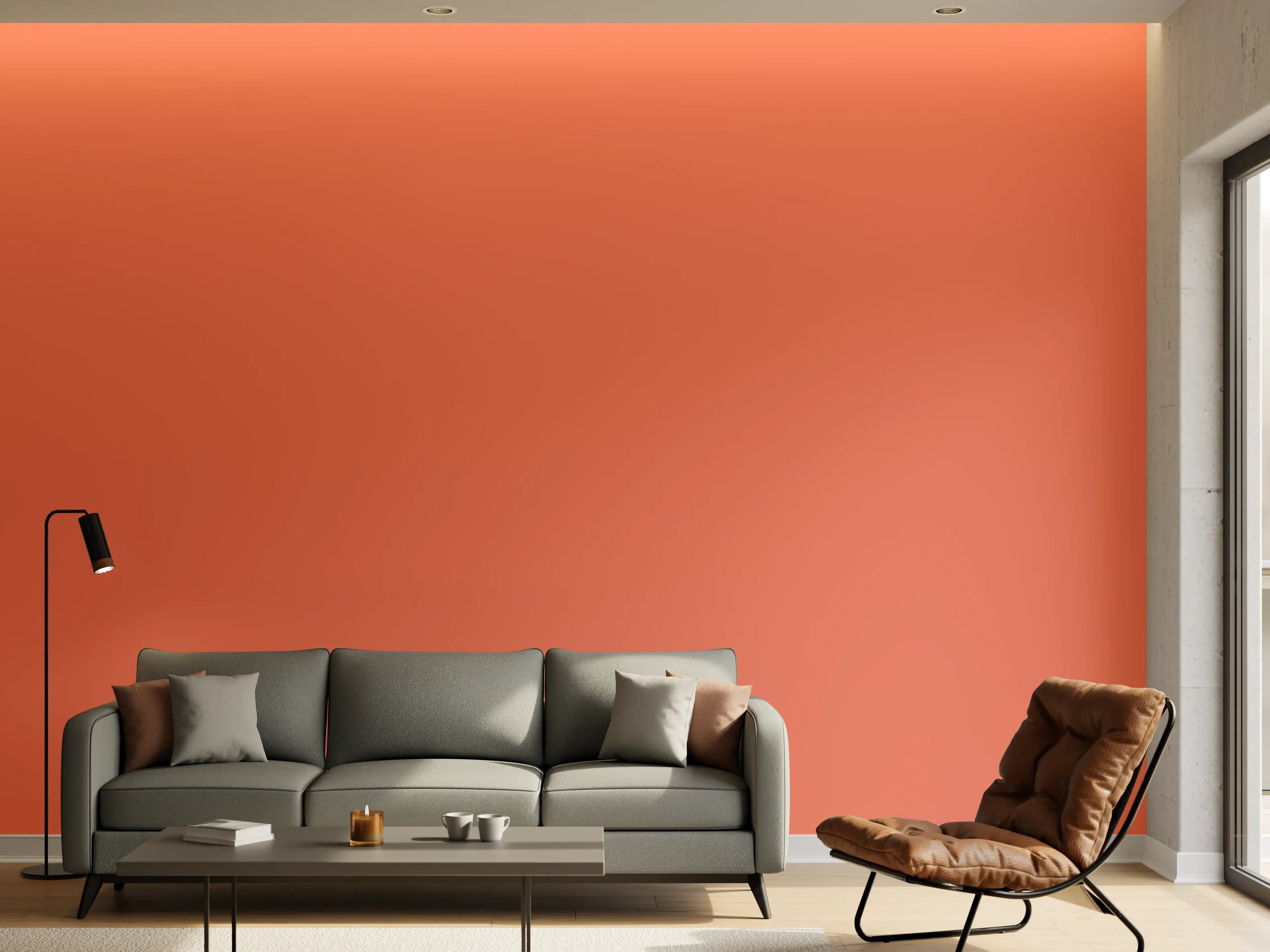 Wandverkleidung Wohnzimmer - RAL 3022 (Lachsrosa)