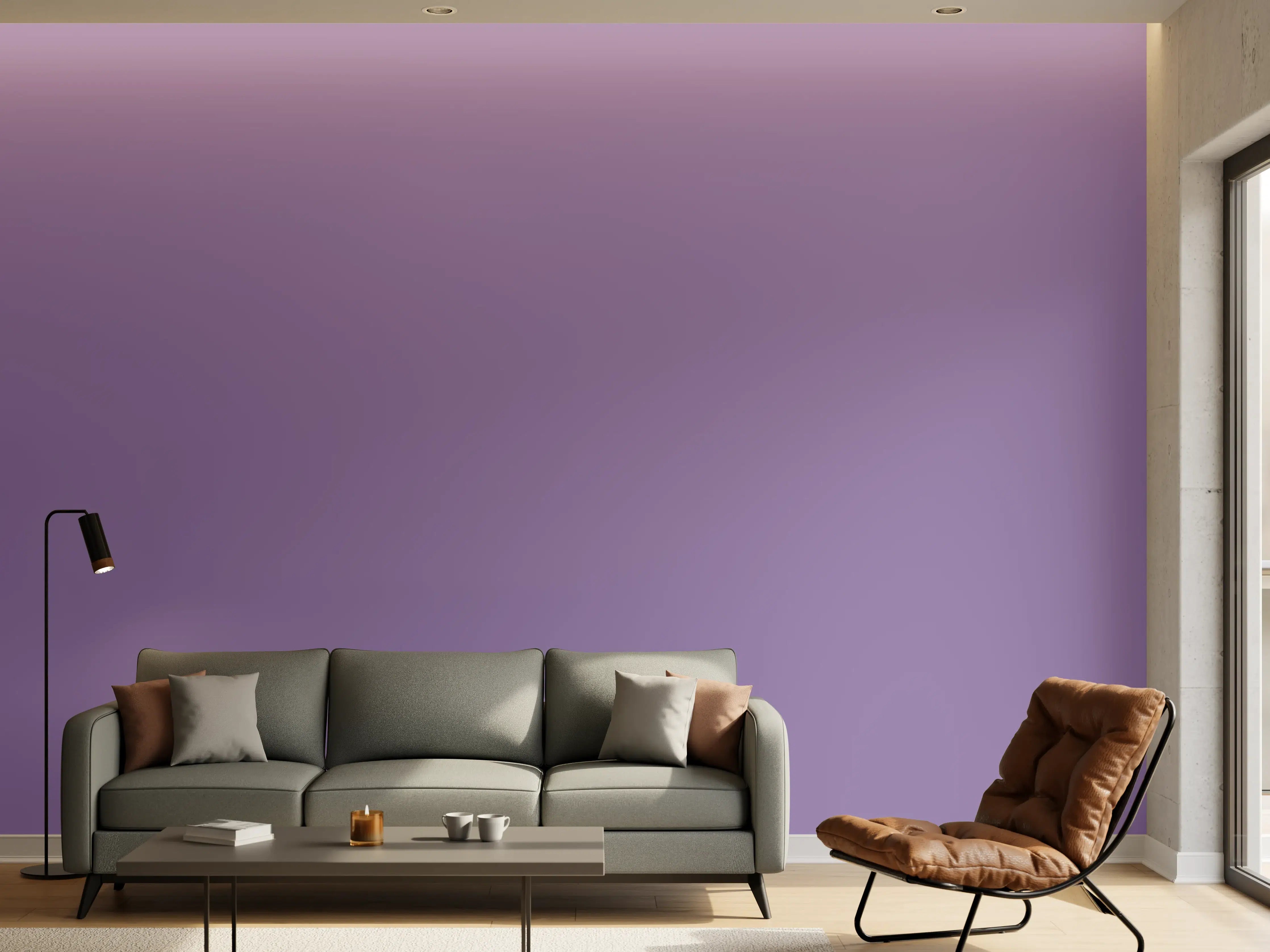 Wandverkleidung Wohnzimmer - RAL 4011 (Perlviolett)