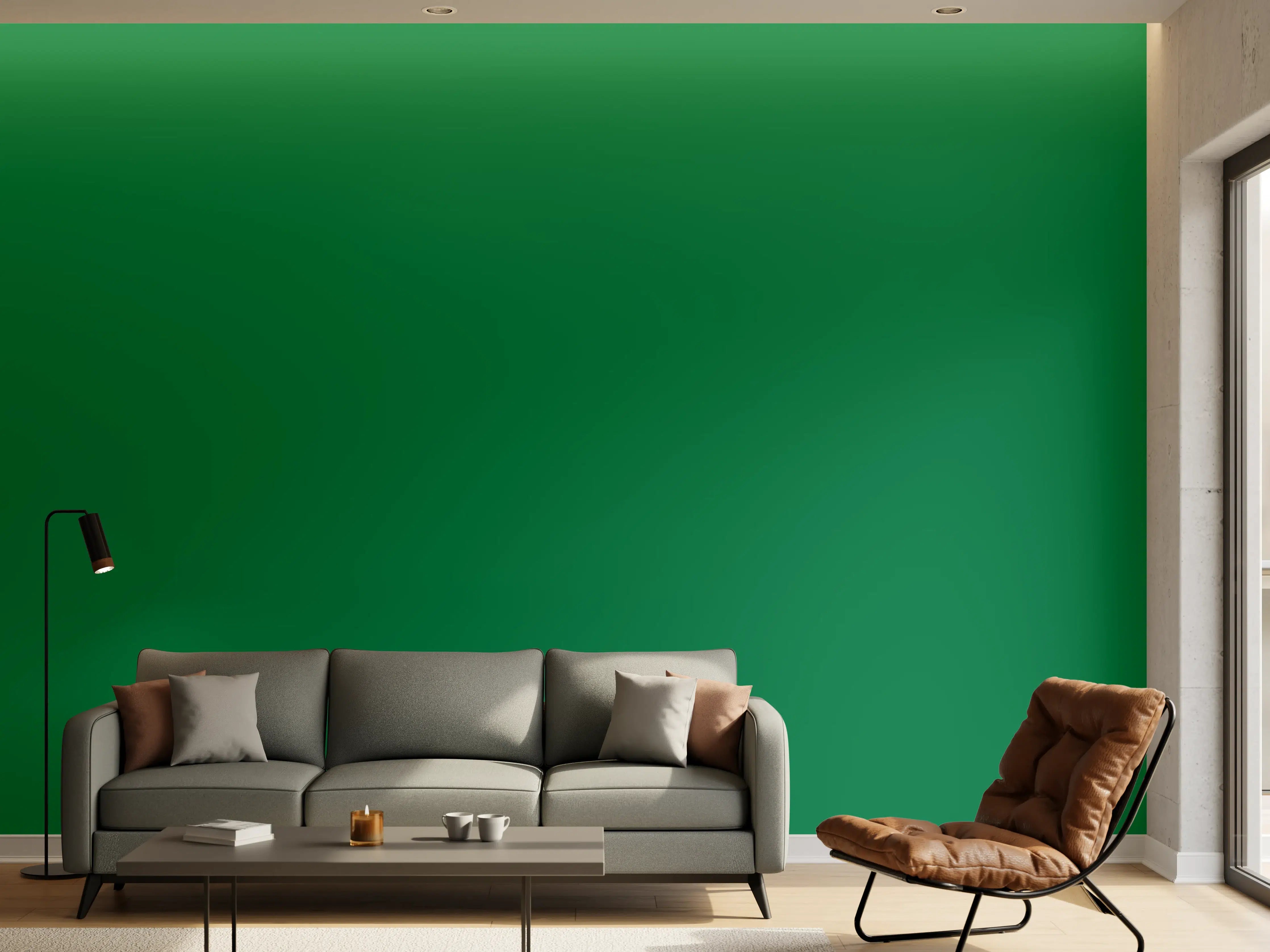 Wandverkleidung Wohnzimmer - RAL 6029 (Mintgrün)