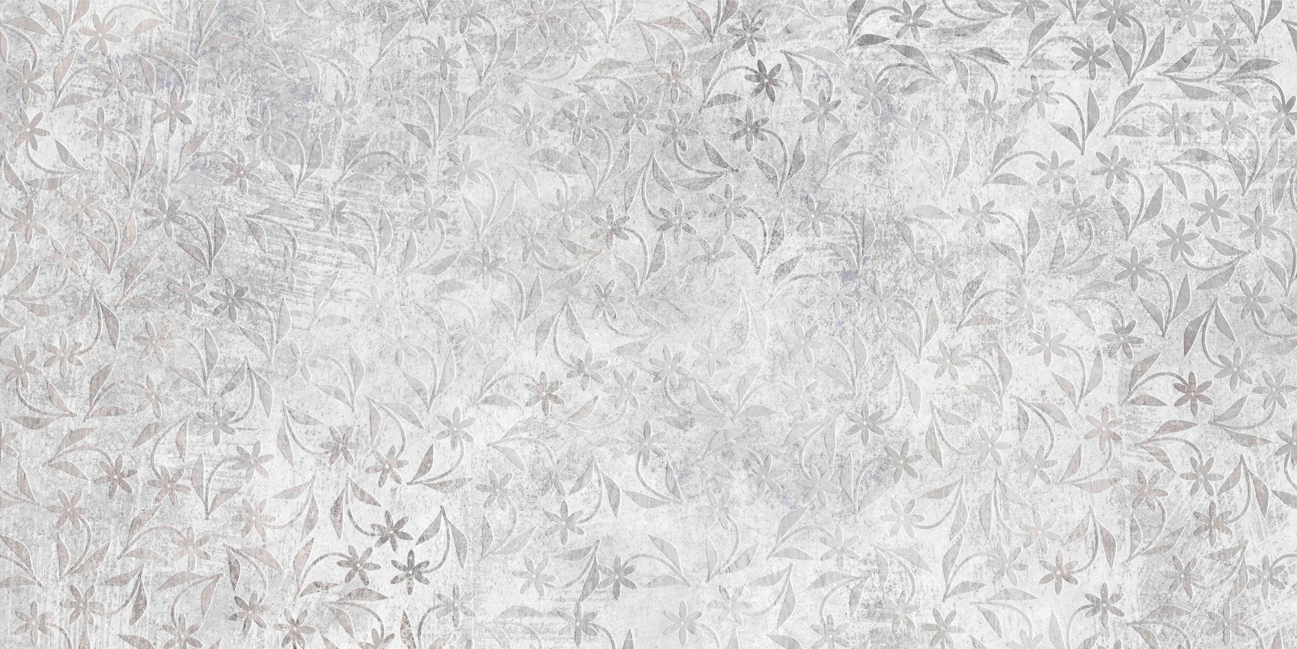 Wandverkleidung Wohnzimmer-Retro Blumen Textur