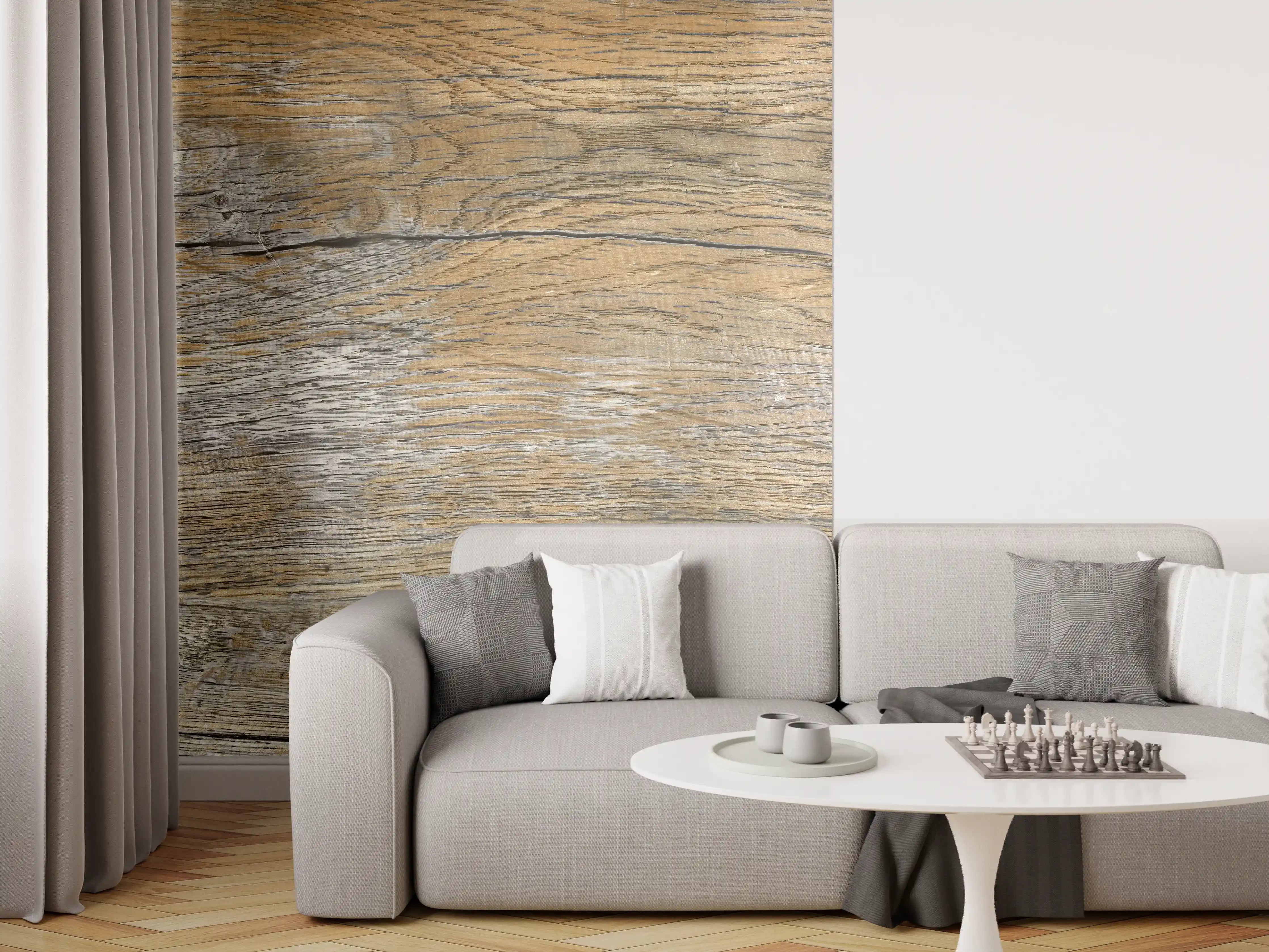 Wandverkleidung Wohnzimmer - Rustikale Holz Textur