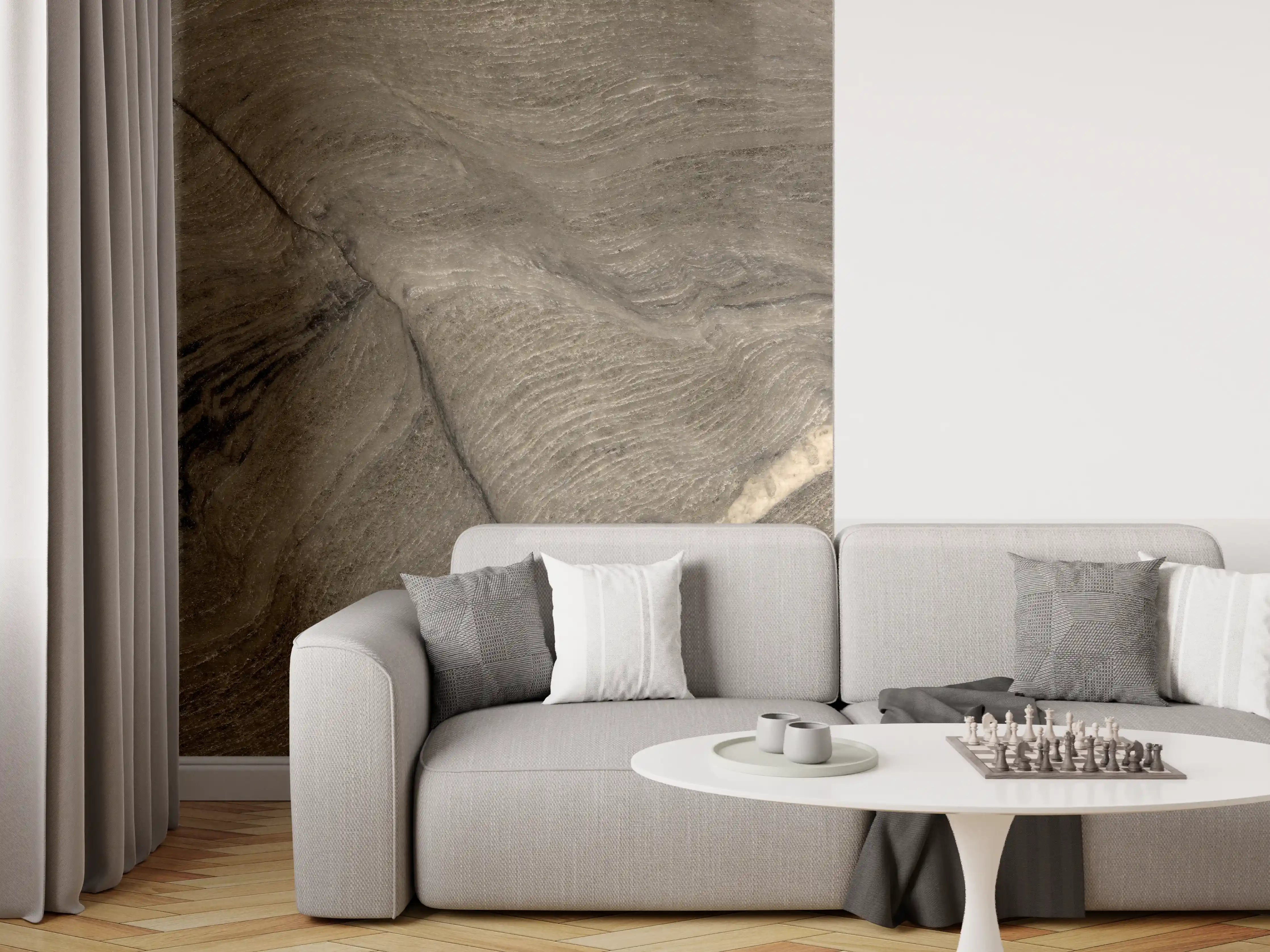 Wandverkleidung Wohnzimmer - Rustikale Marmor Textur