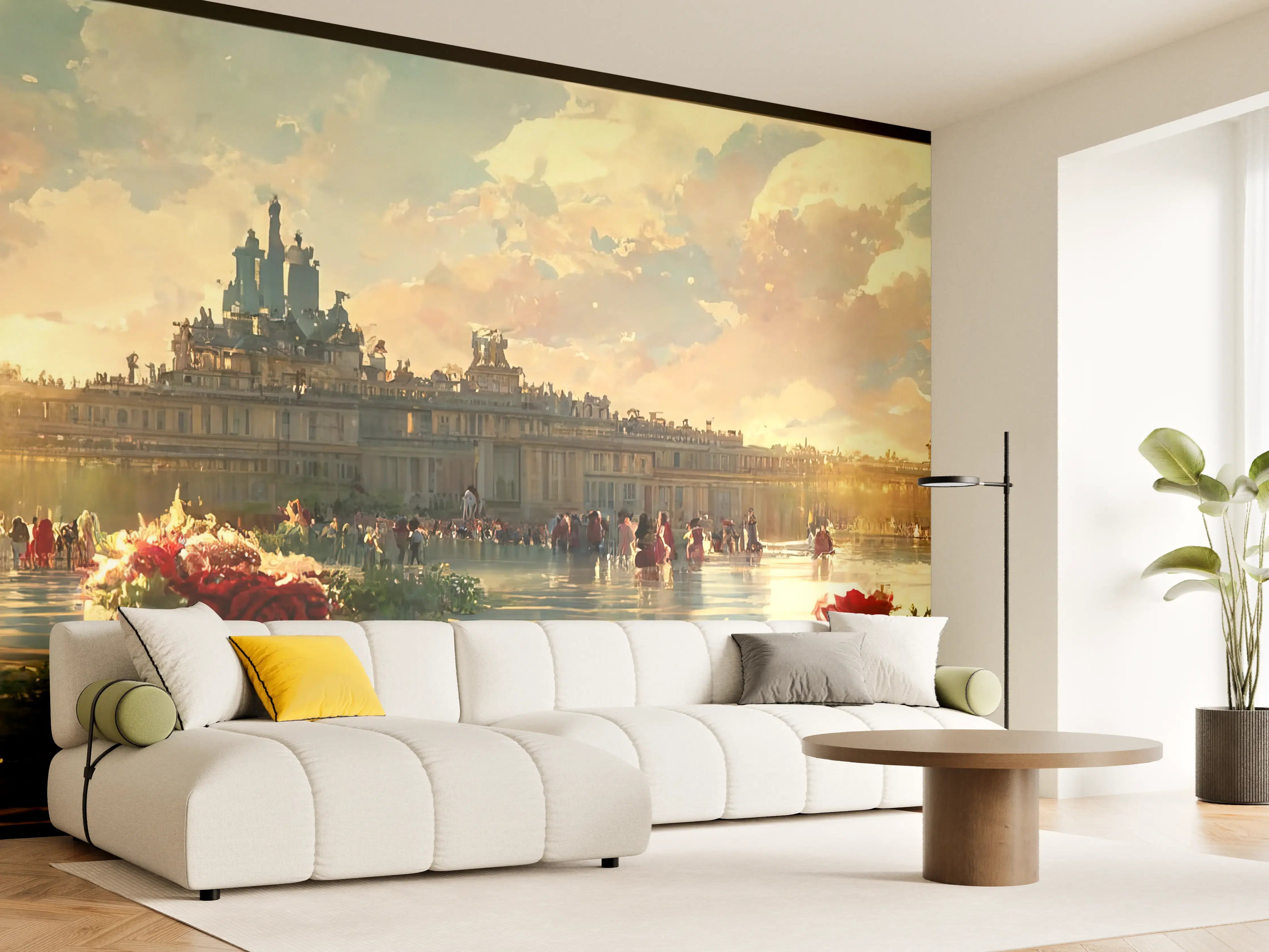 Wandverkleidung Wohnzimmer - Schloss - Moderne Farben