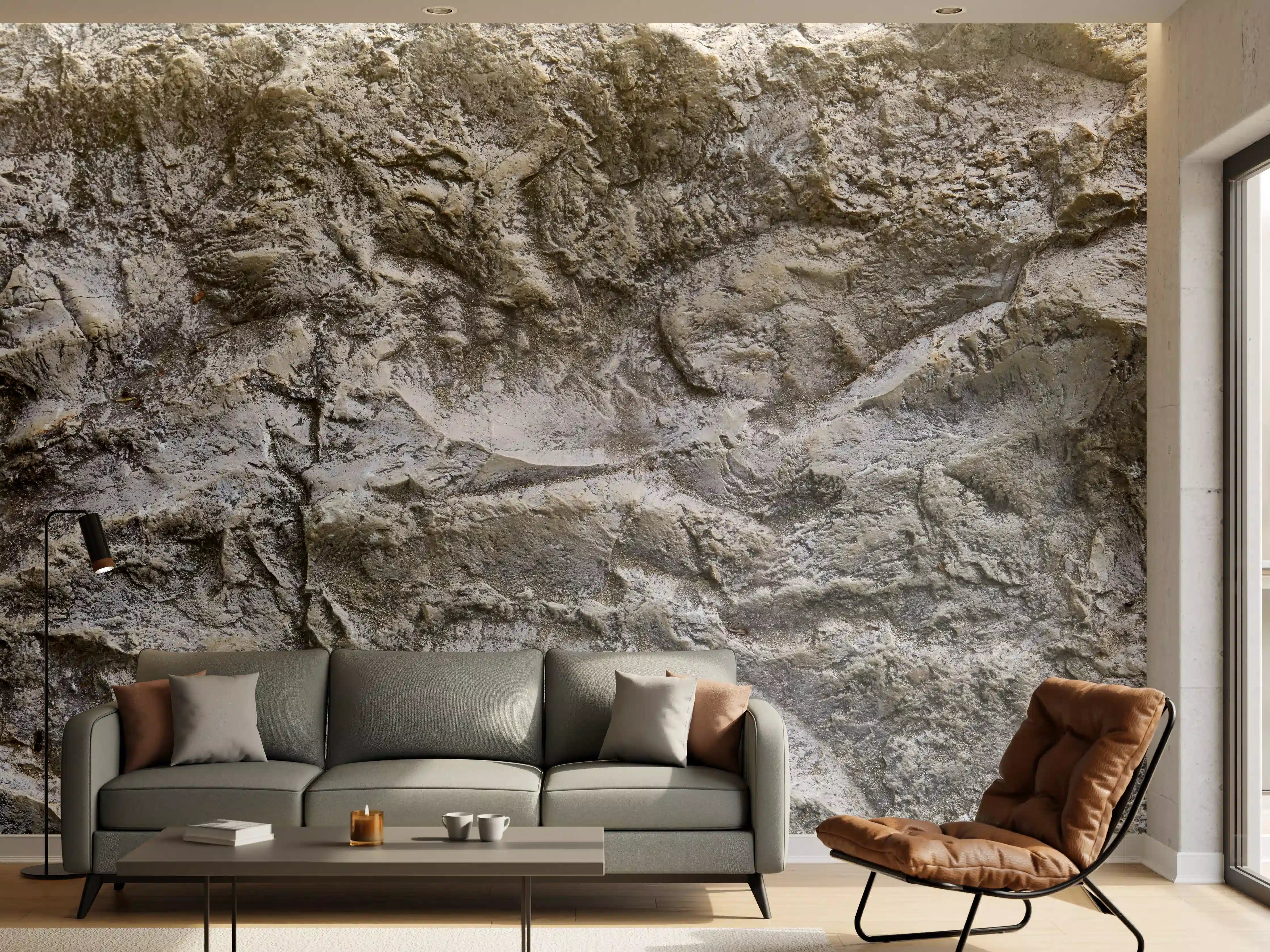 Wandverkleidung Wohnzimmer - Schöne Felsstruktur - Granit