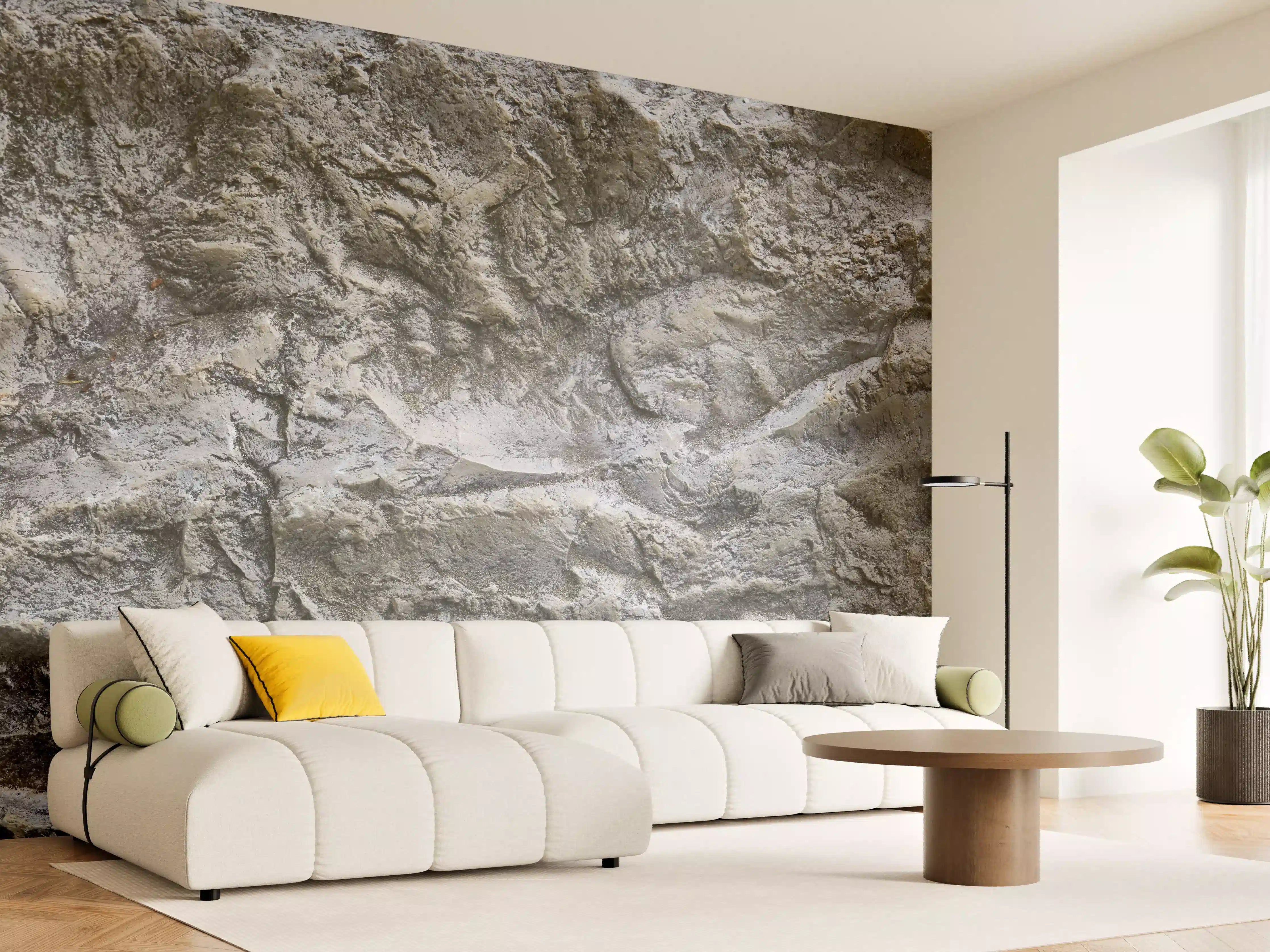 Wandverkleidung Wohnzimmer - Schöne Felsstruktur - Granit