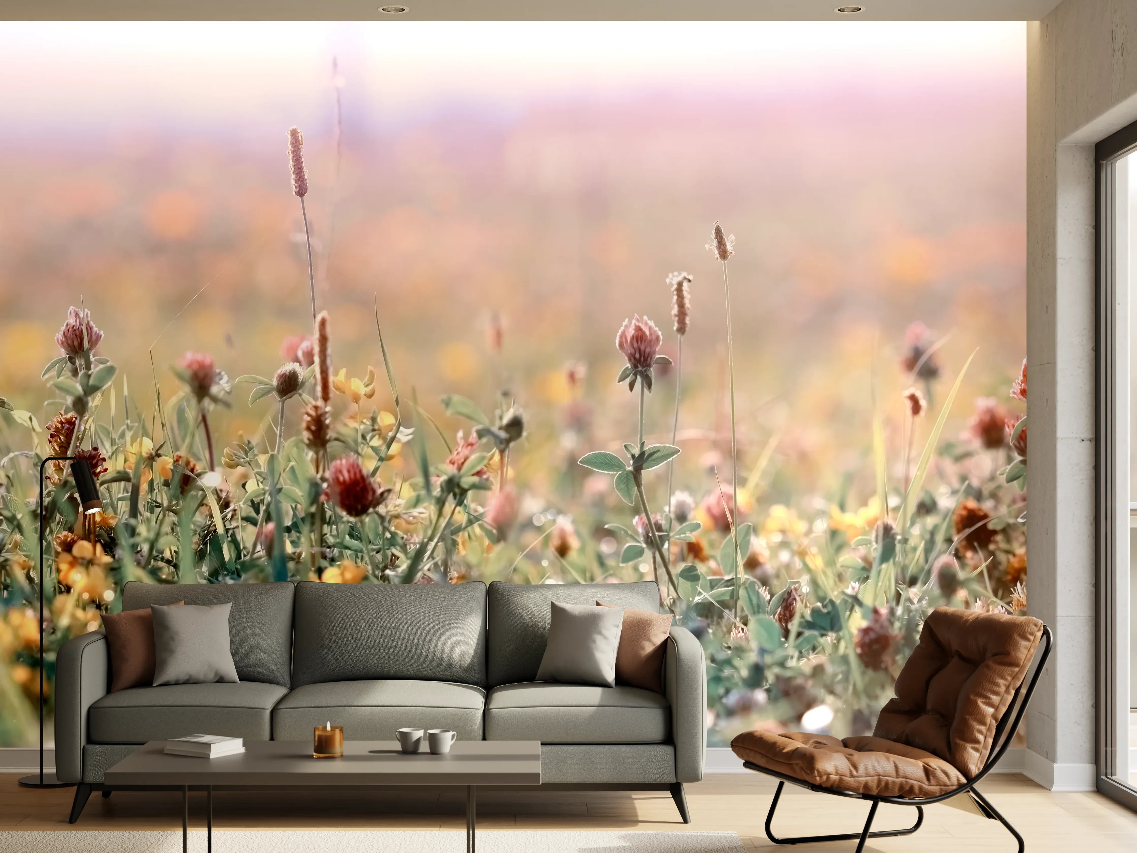 Wandverkleidung Wohnzimmer - Schöne Wiese