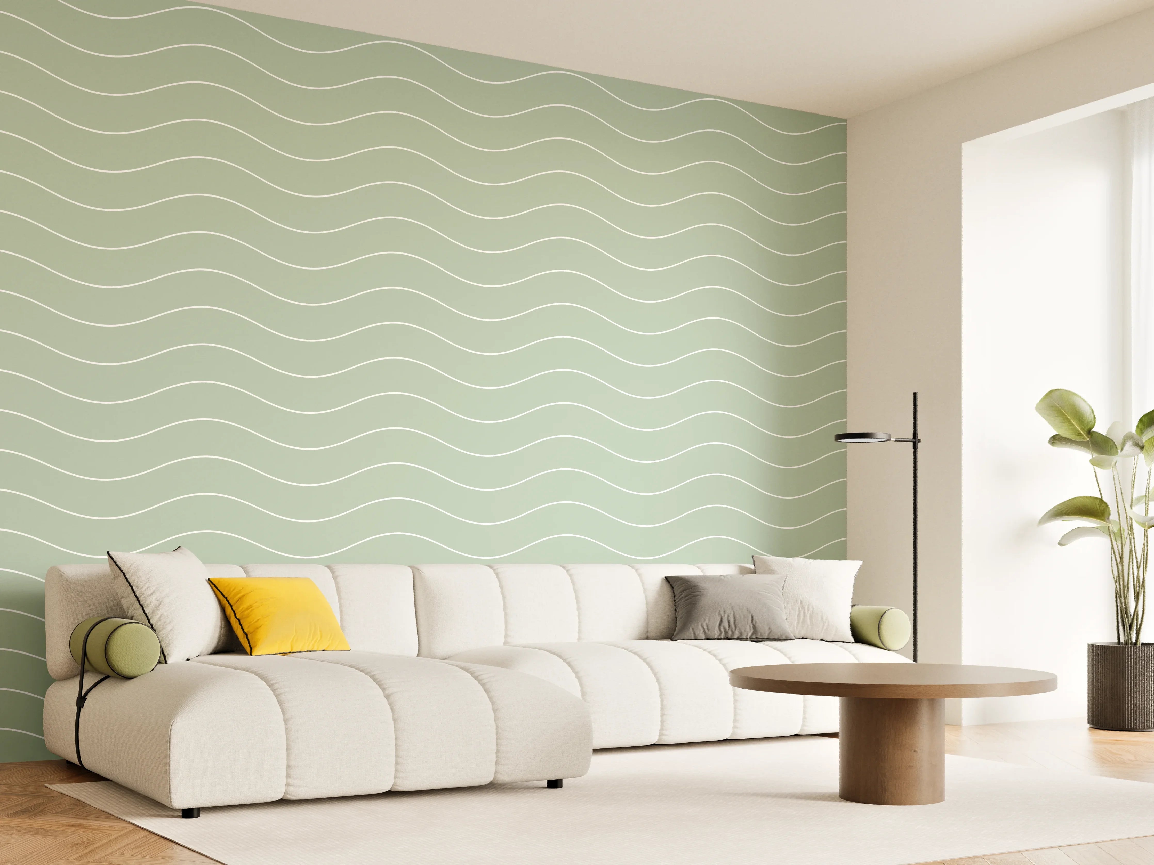 Wandverkleidung Wohnzimmer - Schöner Himmel über dem Meer