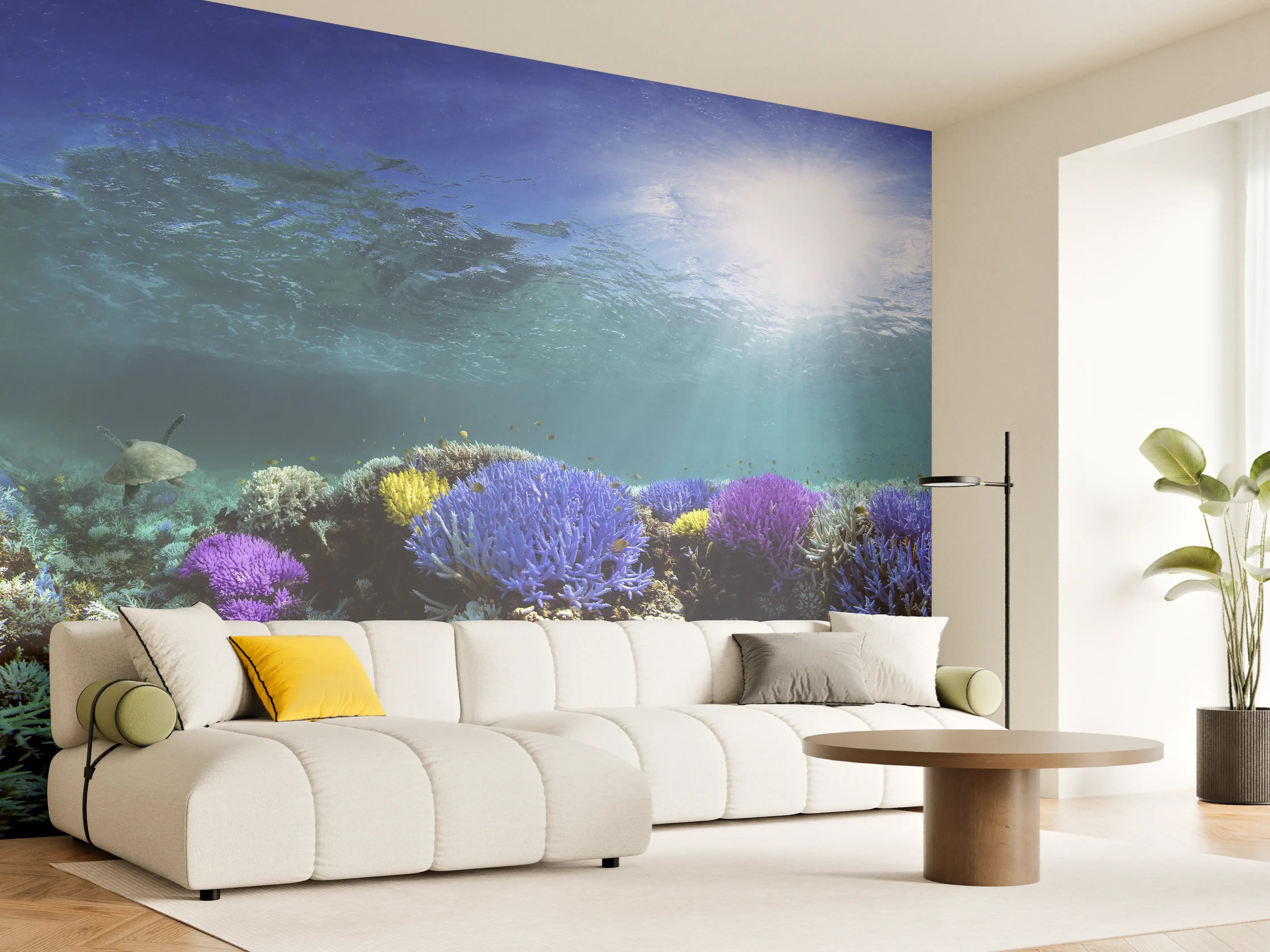 Wandverkleidung Wohnzimmer - Schönes Korallenriff