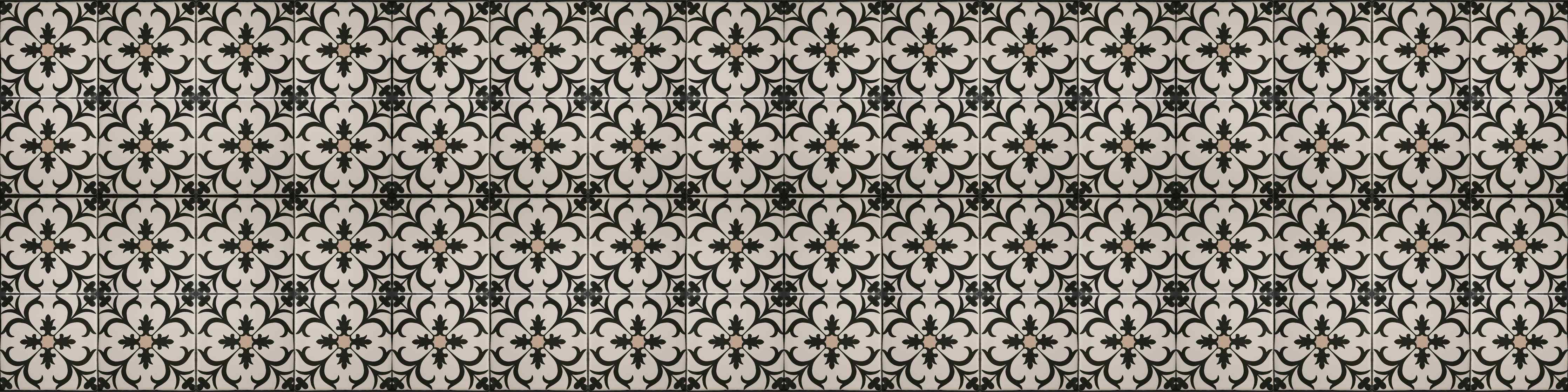 Wandverkleidung Wohnzimmer-Schwarz Braun Vintage Mosaik