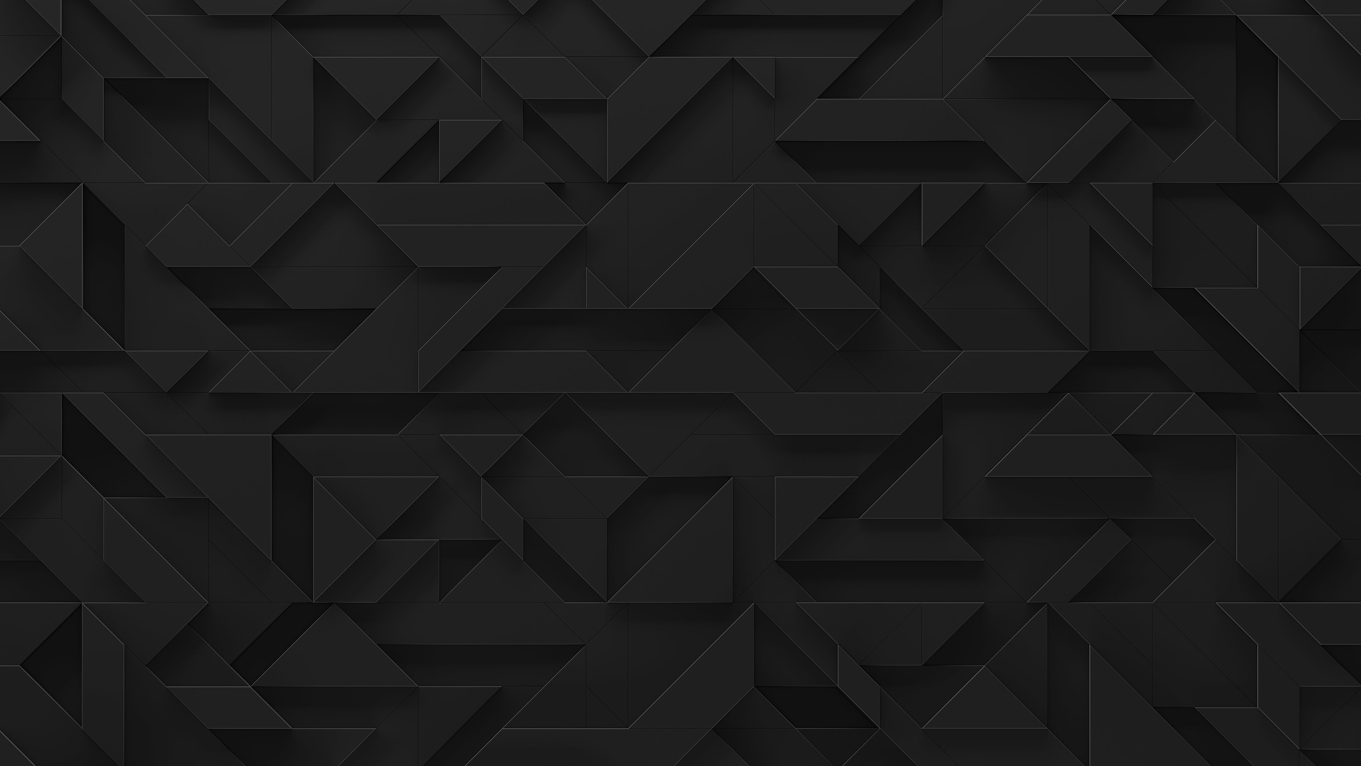 Wandverkleidung Wohnzimmer-Schwarze futuristische Wand - 3D