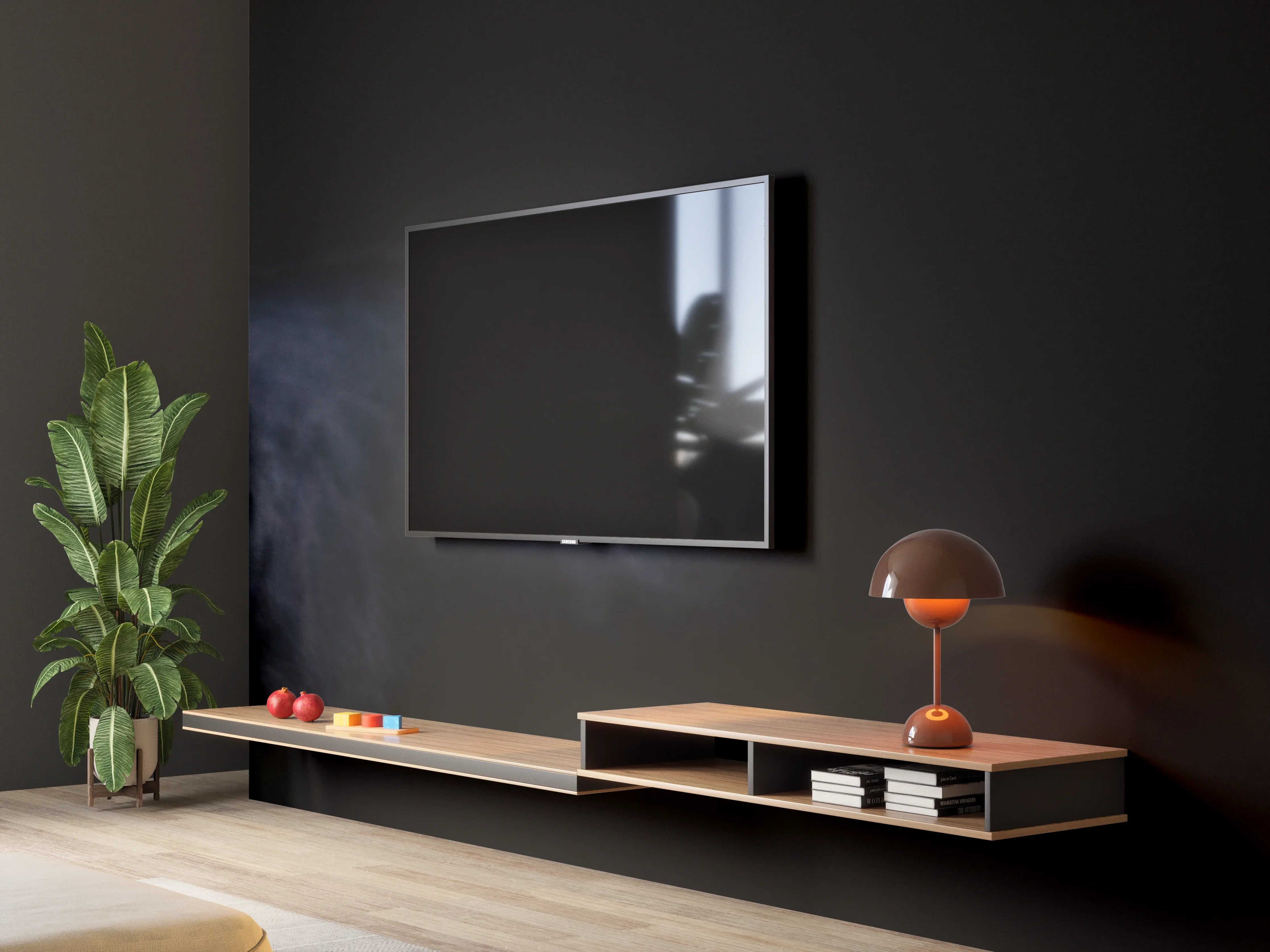 Wandverkleidung Wohnzimmer - Schwarzen Panther mit schwarzem Hintergrund