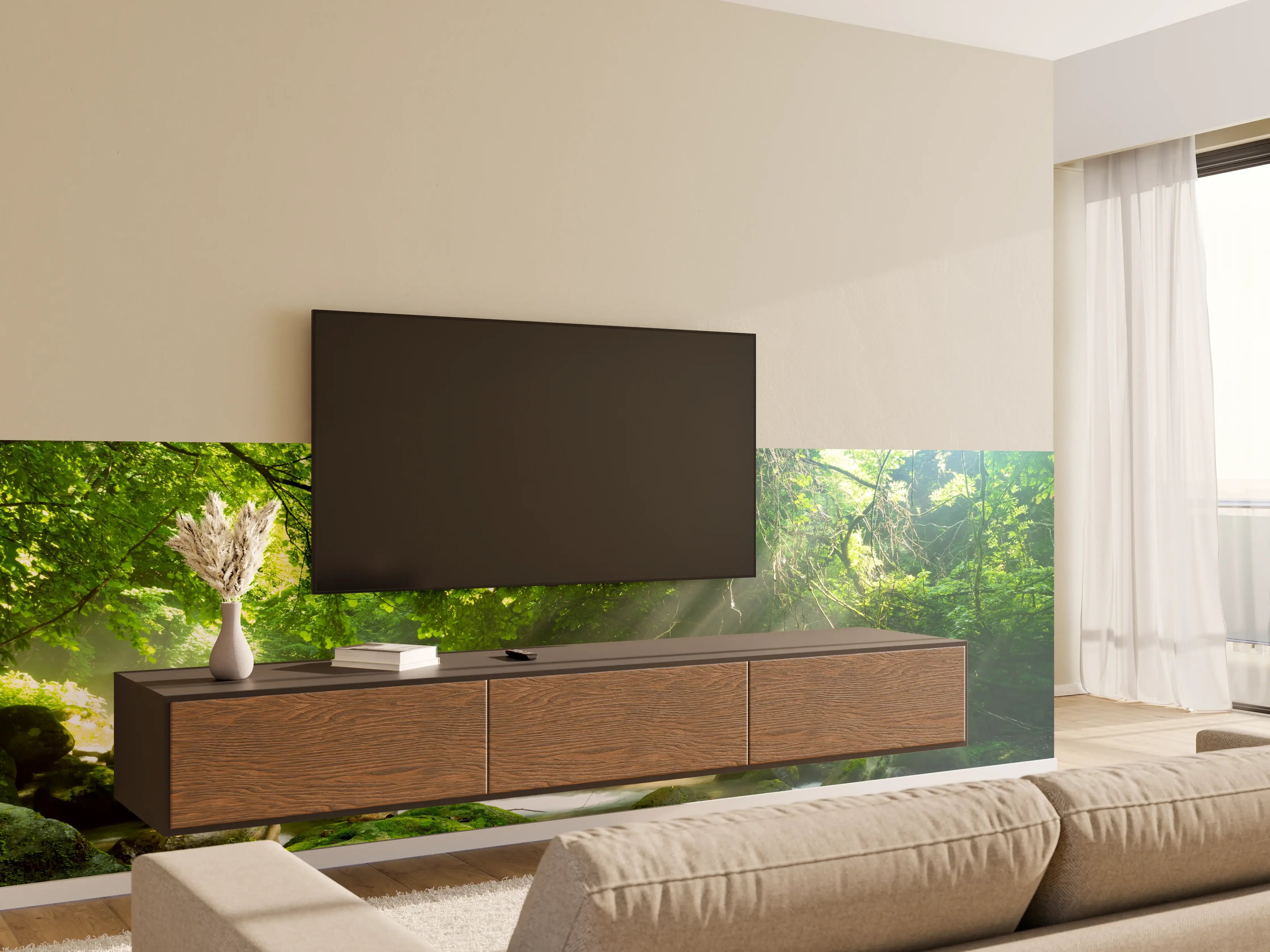Wandverkleidung Wohnzimmer - Shangrenzawa