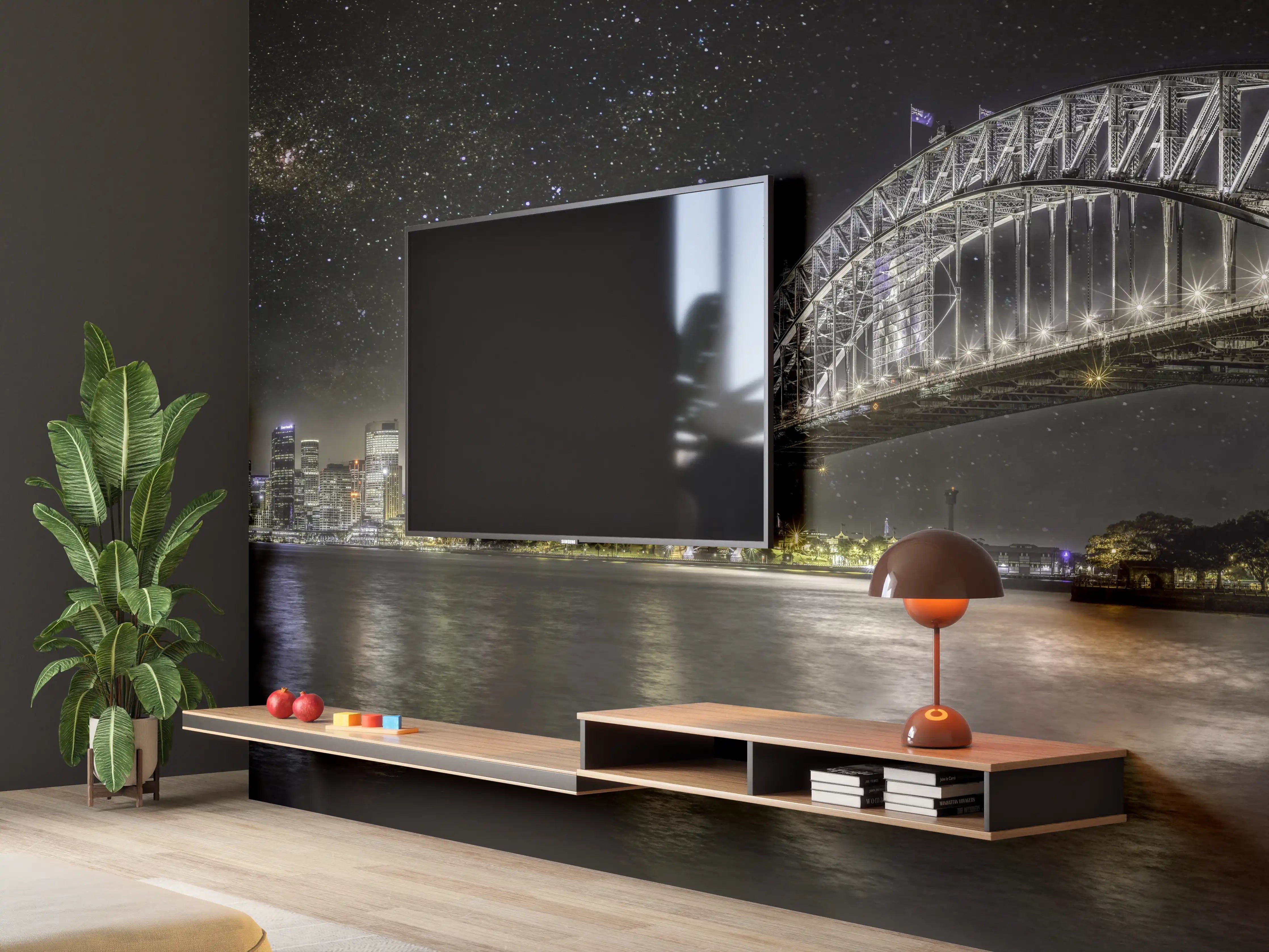 Wandverkleidung Wohnzimmer - Skyline - Sydney
