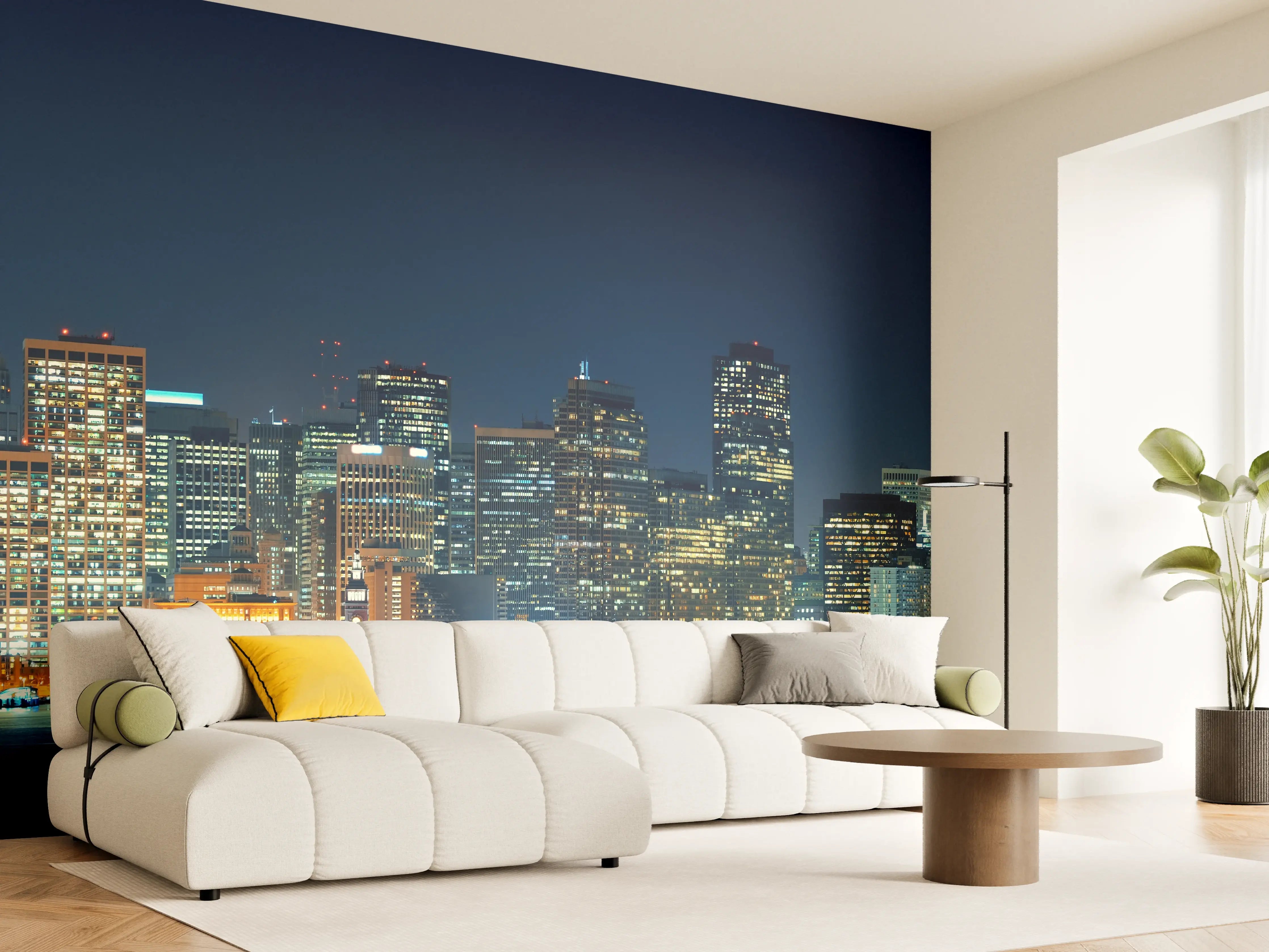 Wandverkleidung Wohnzimmer - Skyline von San Francisco