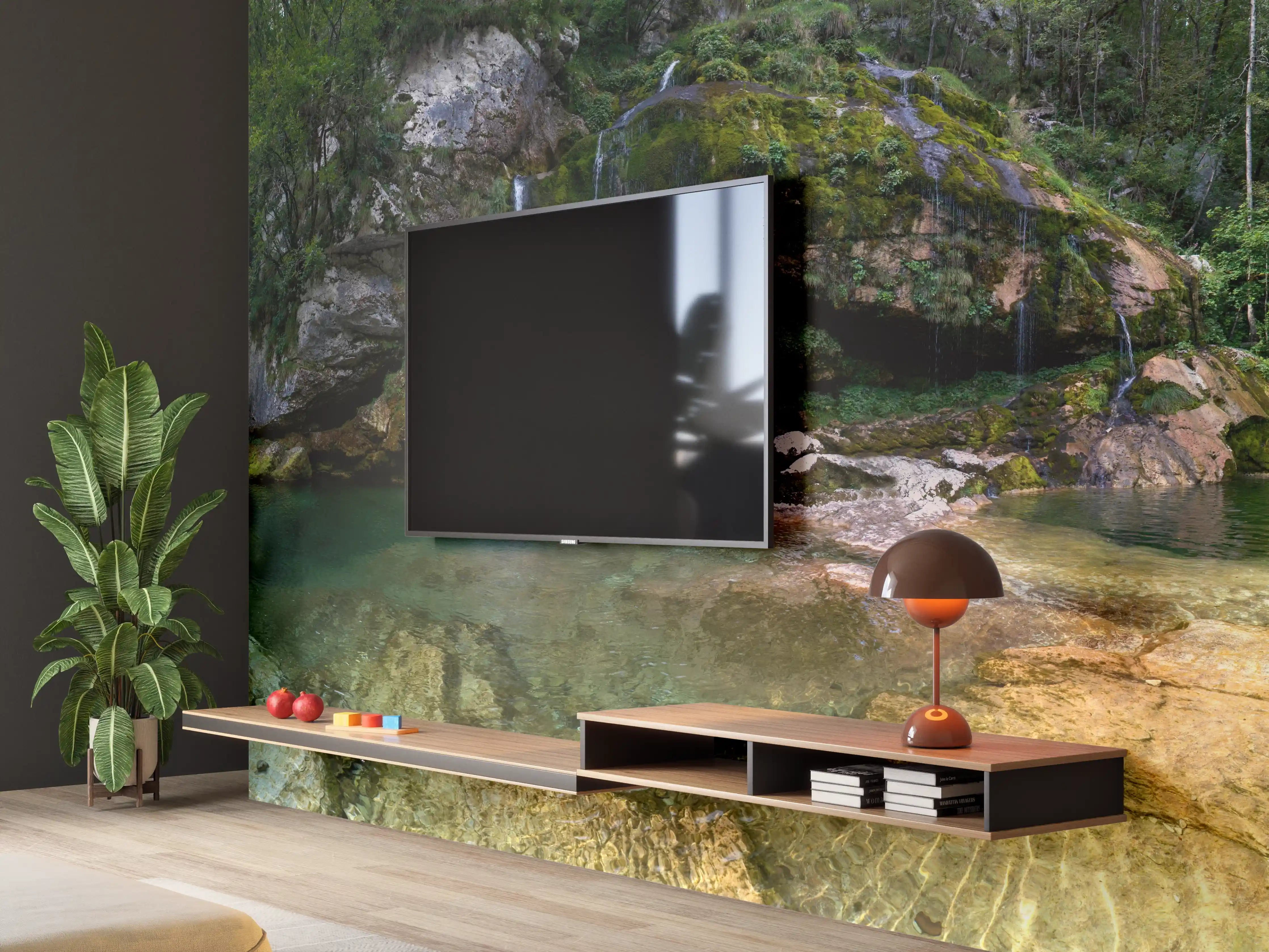 Wandverkleidung Wohnzimmer - Sommerliche Atmosphäre in den Slowenischen Alpen