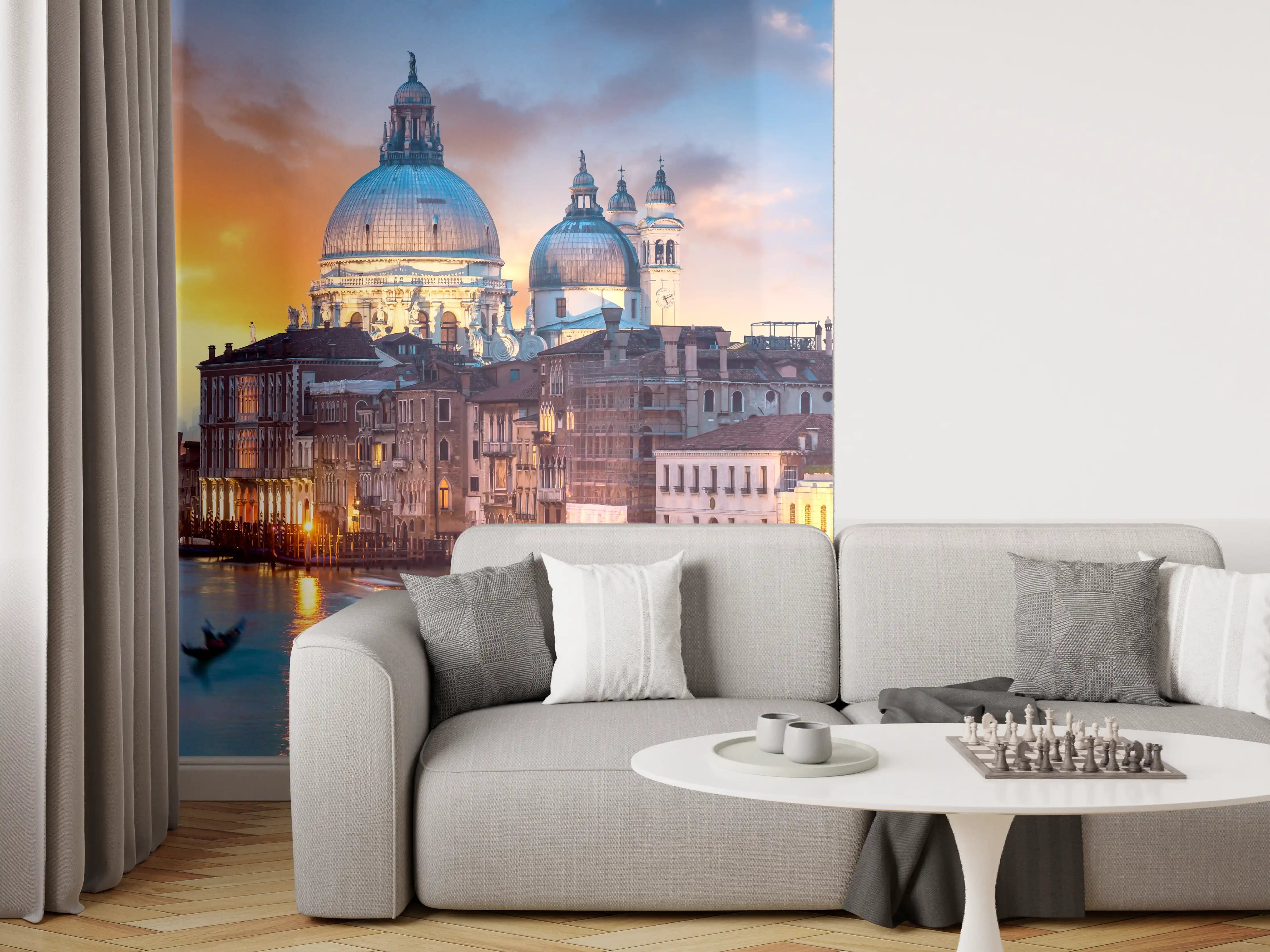 Wandverkleidung Wohnzimmer - Sonnenuntergang am Canal Grande - Venedig 2