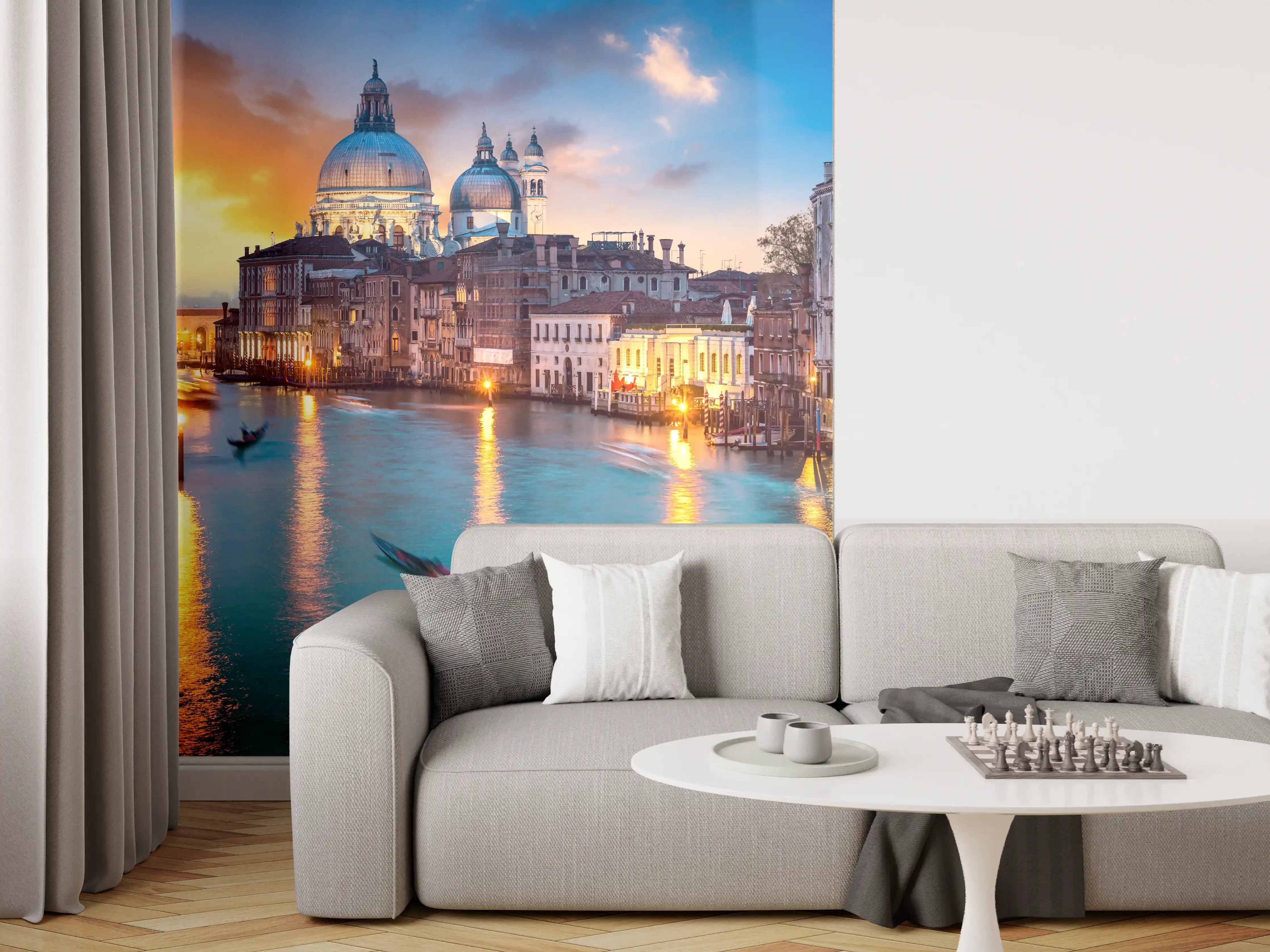 Wandverkleidung Wohnzimmer - Sonnenuntergang am Canal Grande - Venedig