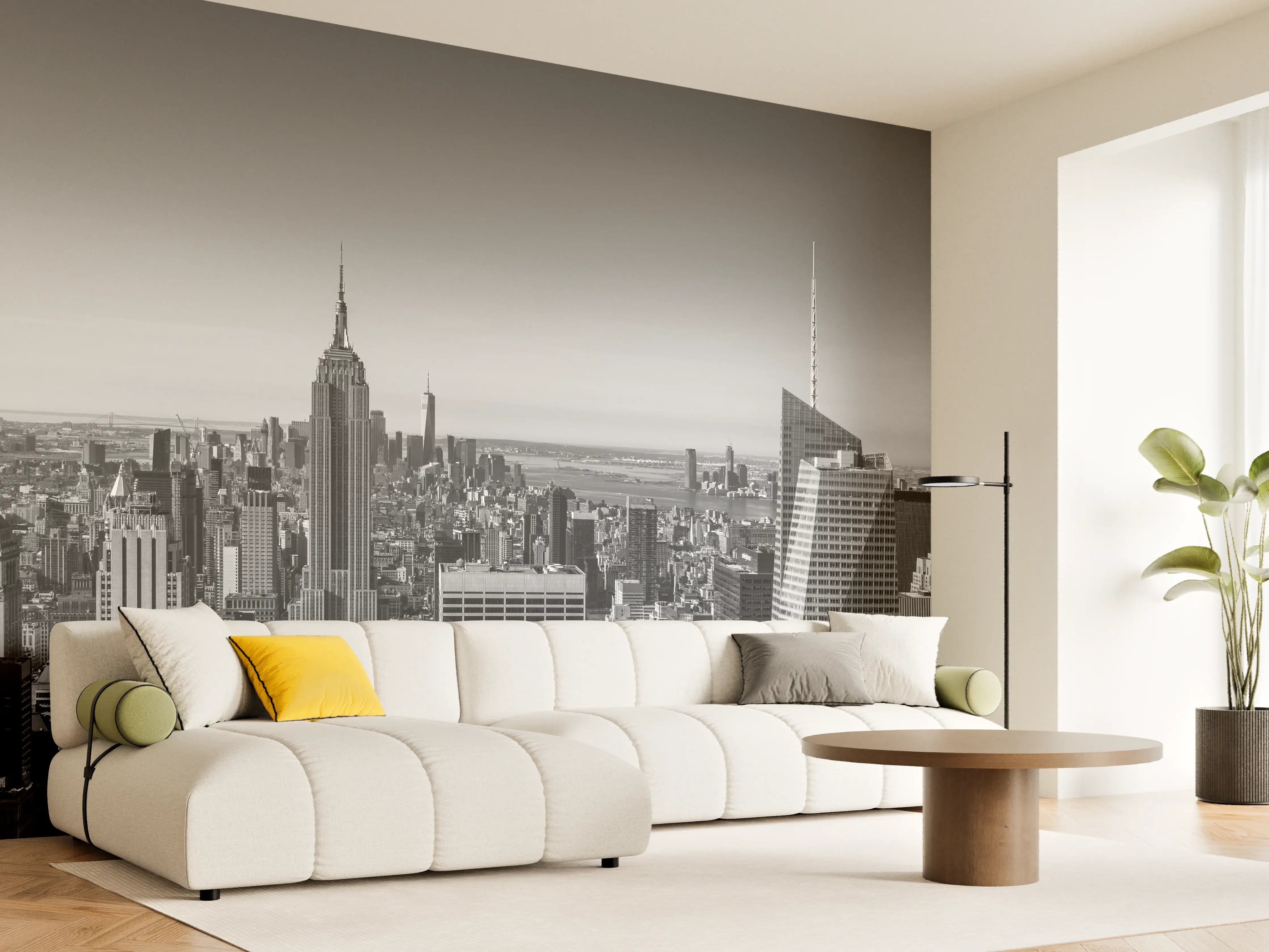 Wandverkleidung Wohnzimmer - Stadtaufnahme New York City