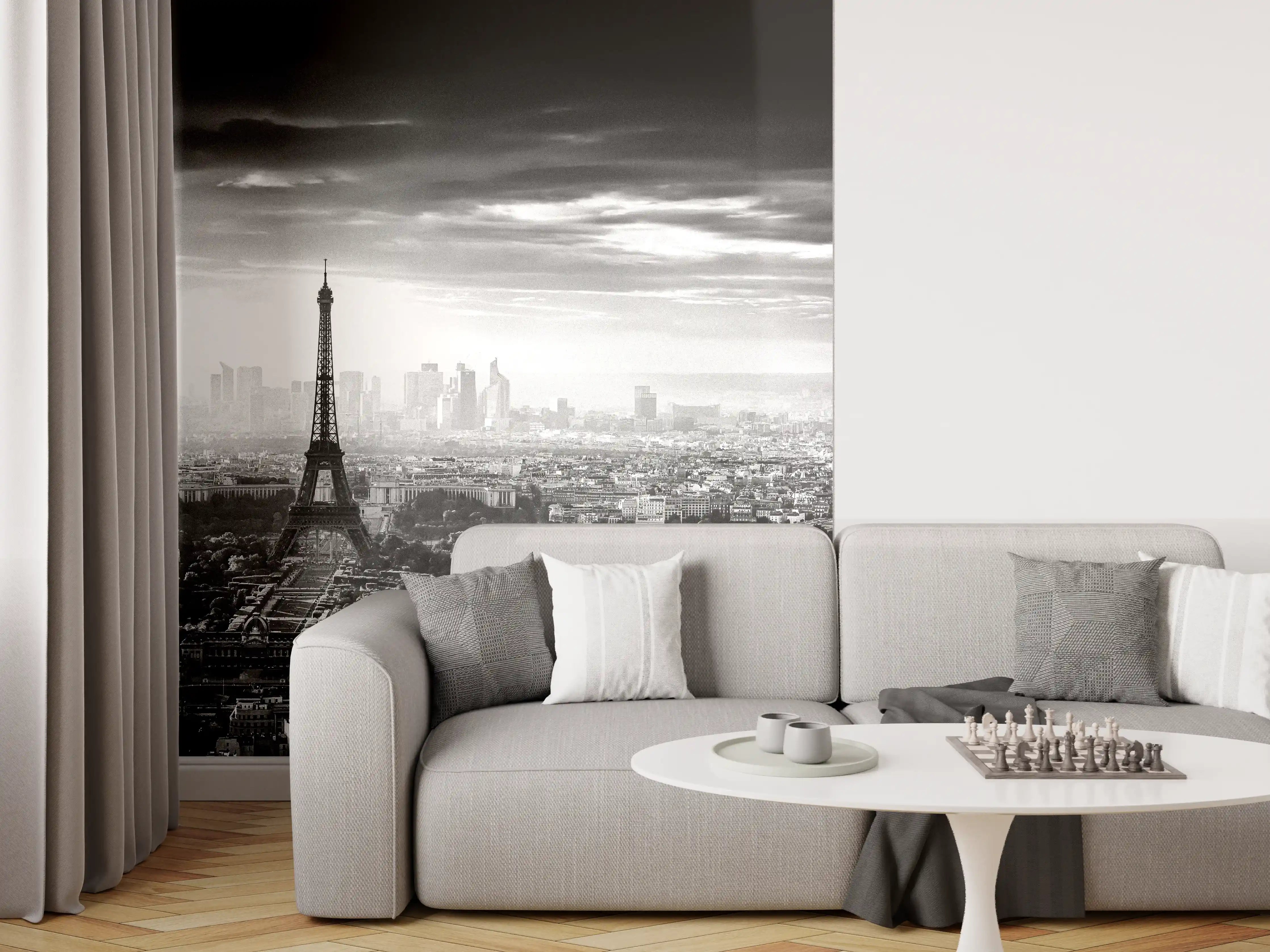 Wandverkleidung Wohnzimmer - Stadtbild - Paris, Frankreich