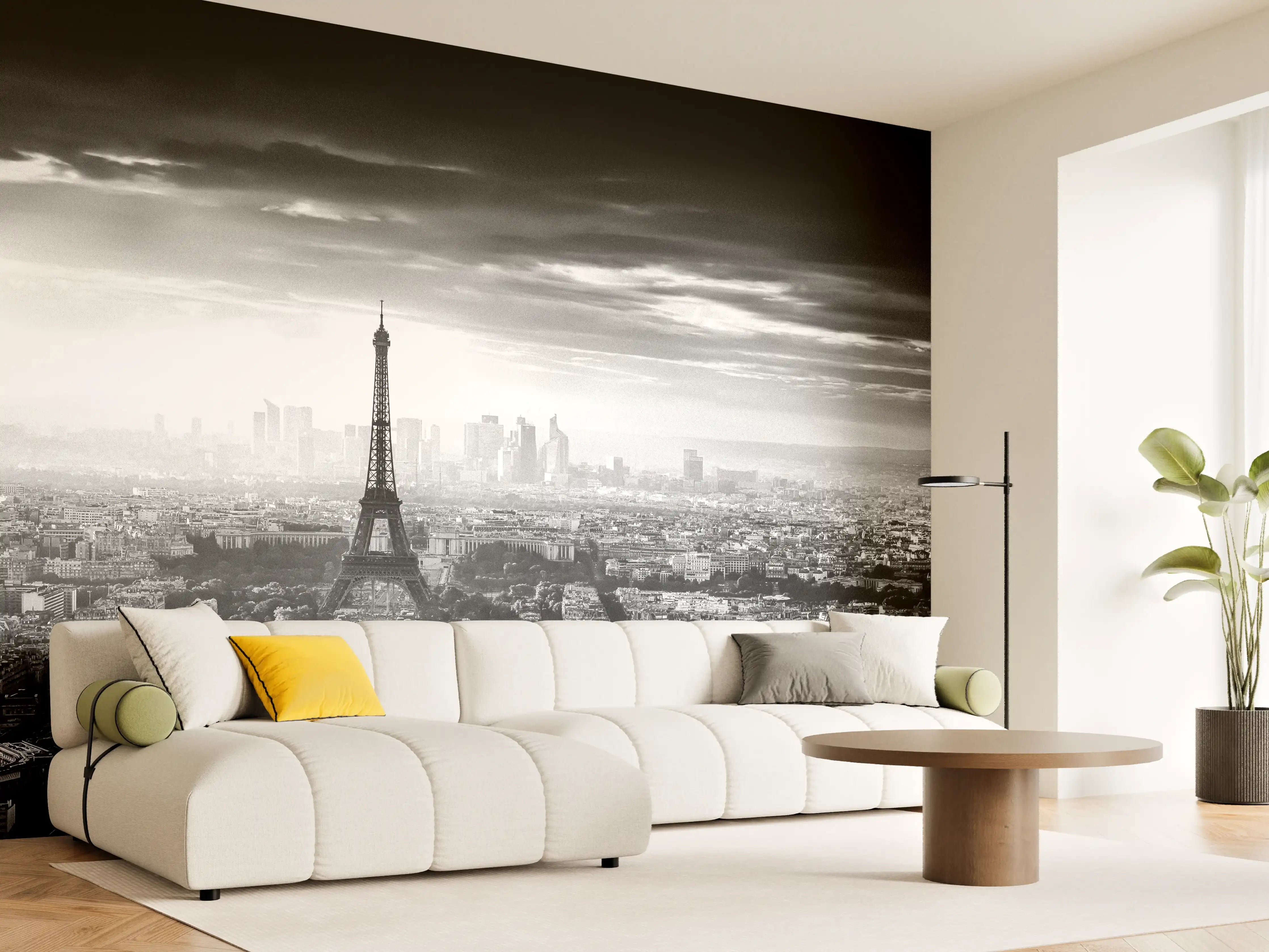Wandverkleidung Wohnzimmer - Stadtbild - Paris, Frankreich
