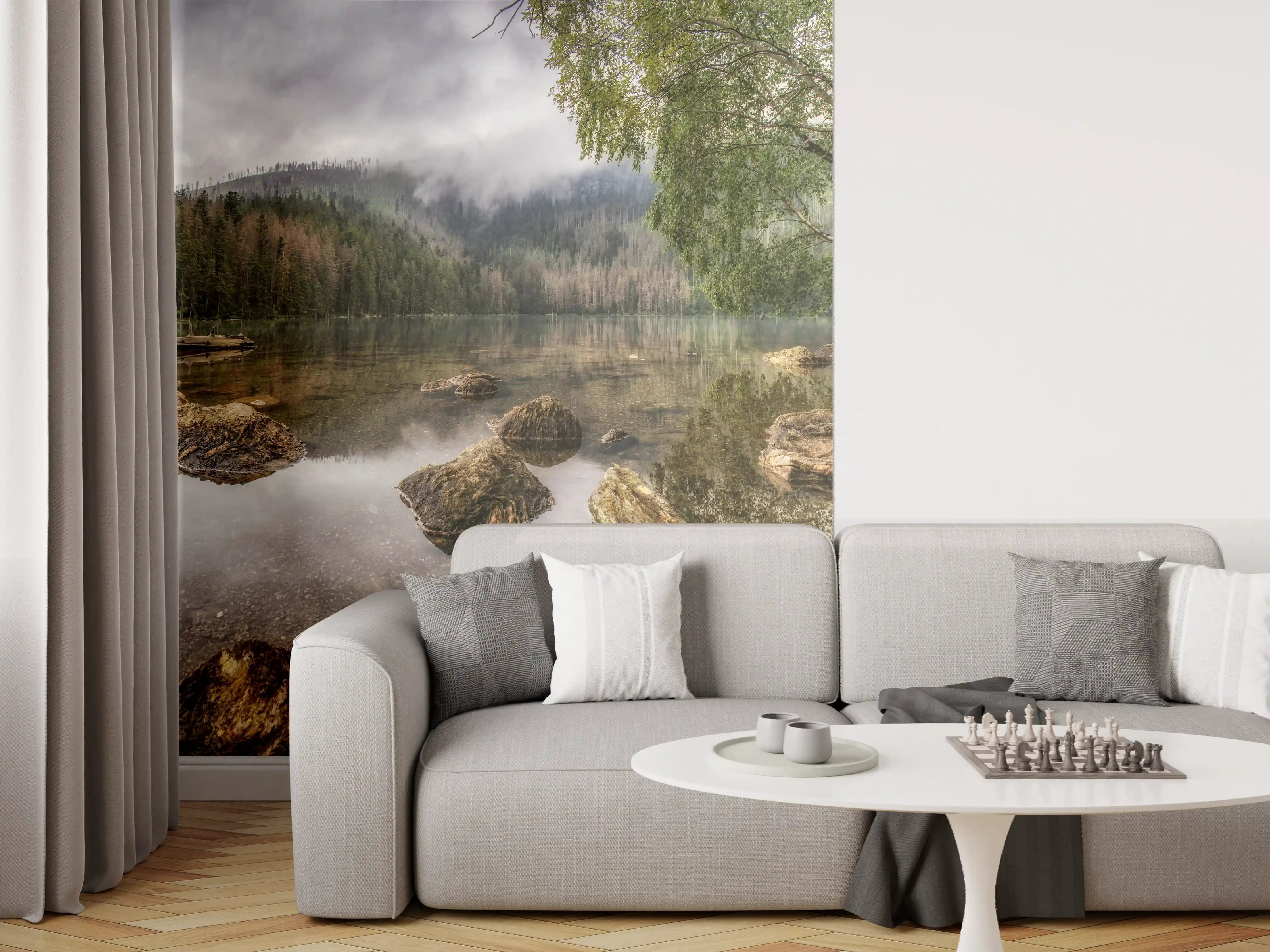 Wandverkleidung Wohnzimmer - Sumava - Schwarzer See - Tschechische Republik