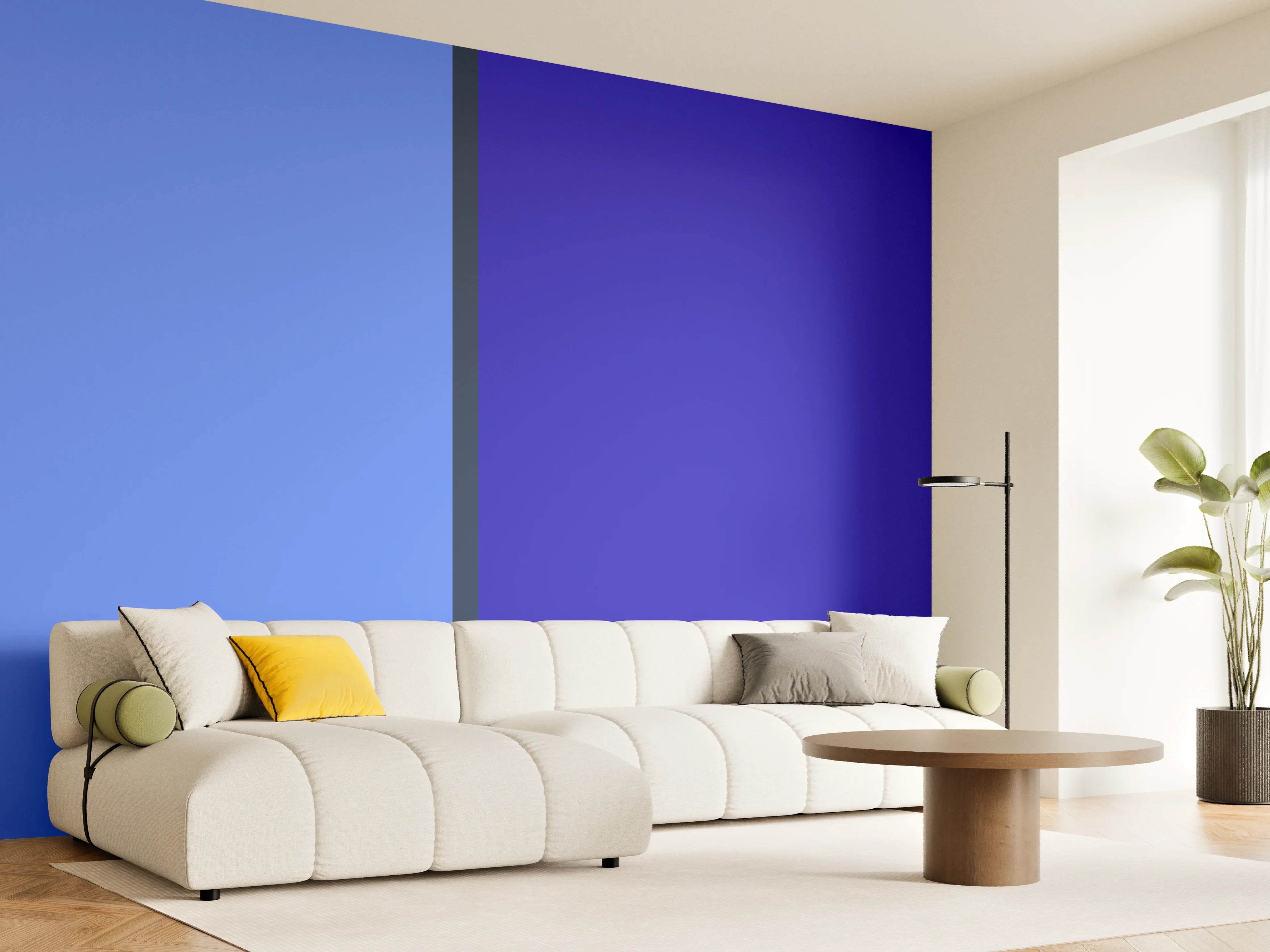 Wandverkleidung Wohnzimmer - The Blues - Easy Vertical - Waterfall