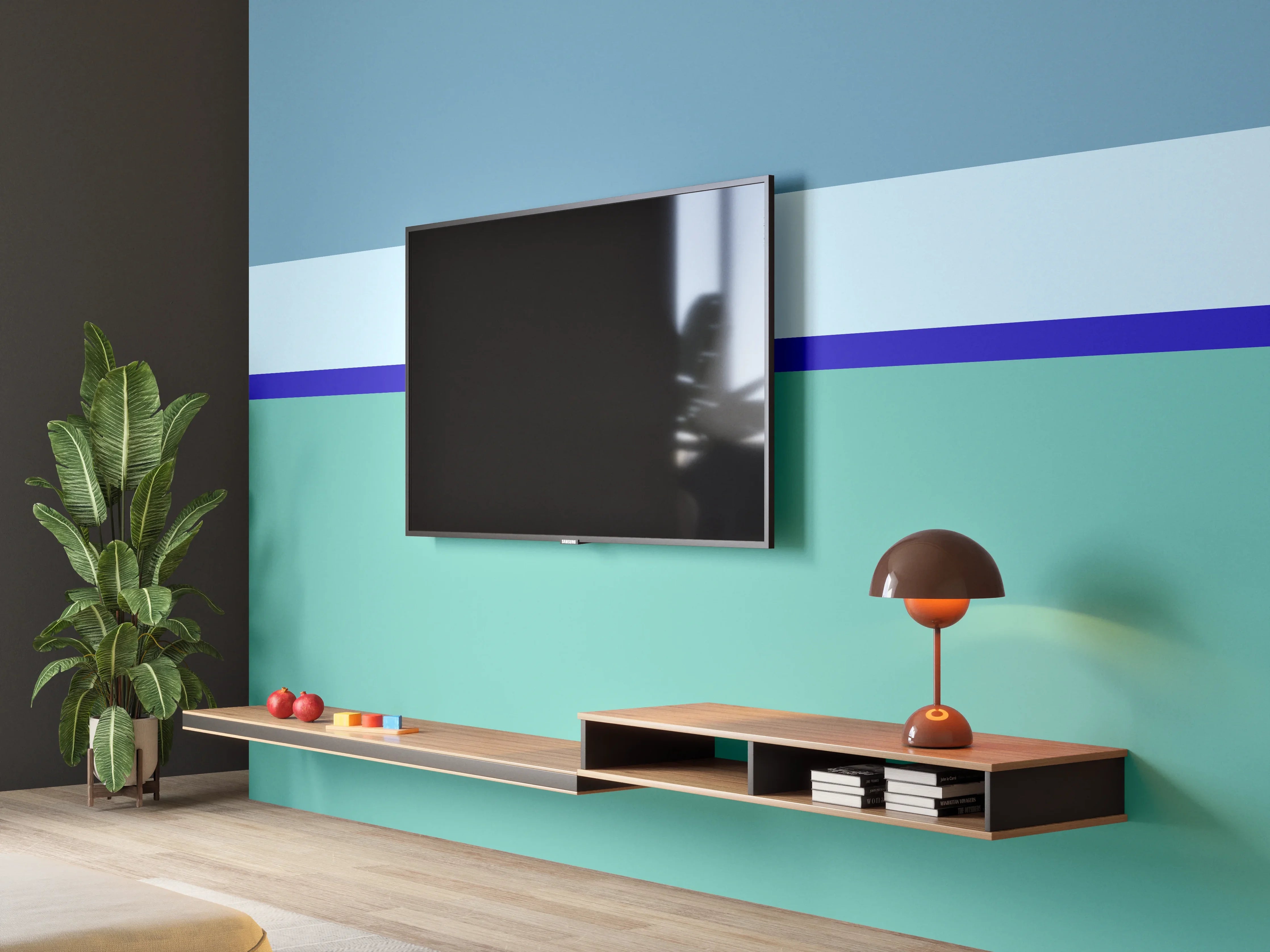 Wandverkleidung Wohnzimmer - The Blues - Horizontal - Ocean